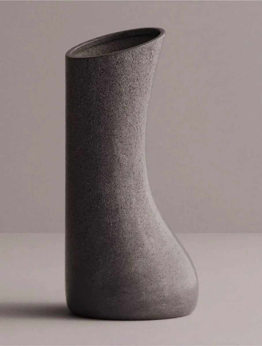 Casa Padrino maceta decorativa de lujo antracita A. 100 cm - Maceta de hormig¨®n