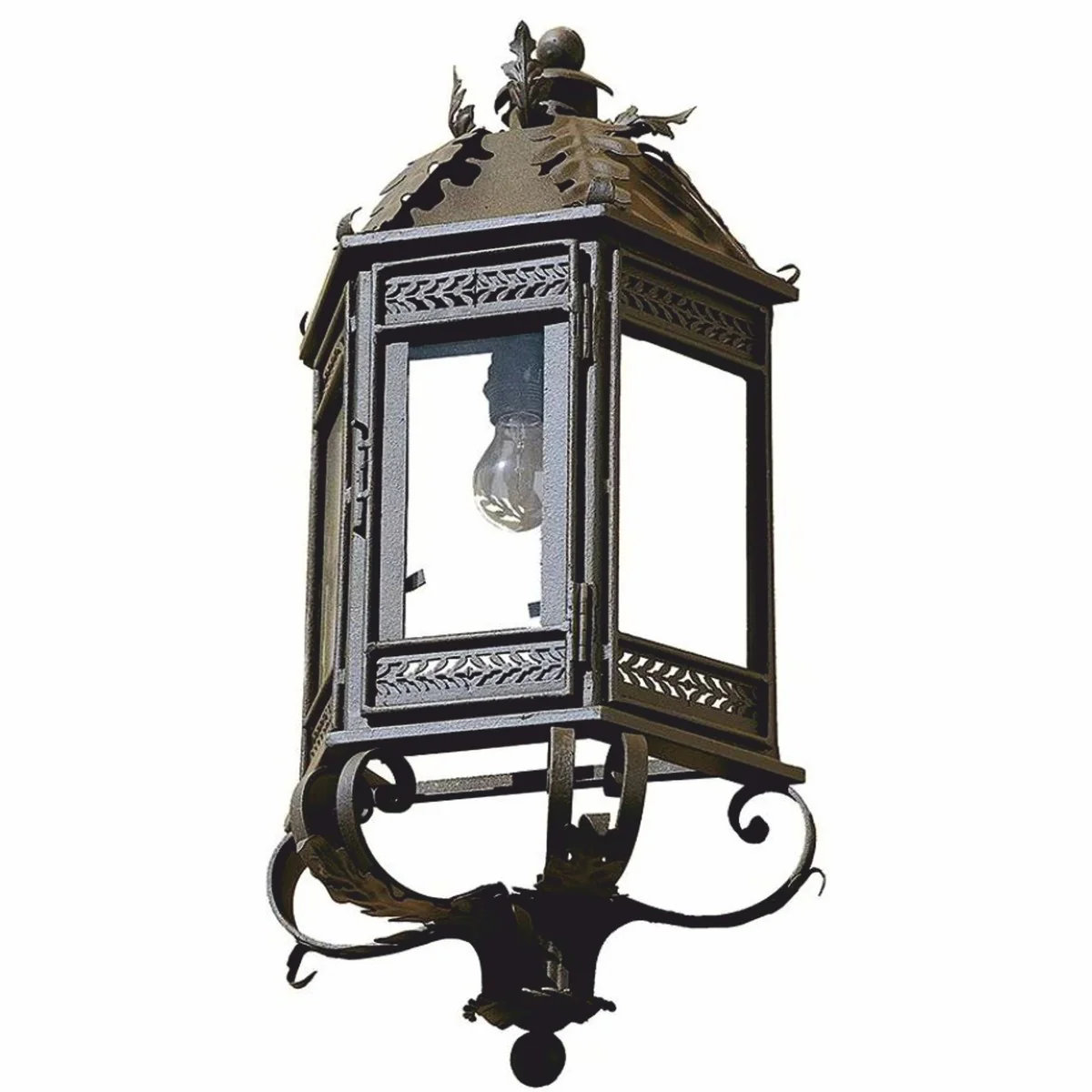 Casa Padrino l¨¢mpara de pared de exterior barroco de lujo marr¨®n antiguo A. 74 cm - Iluminaci¨®n exterior barroco