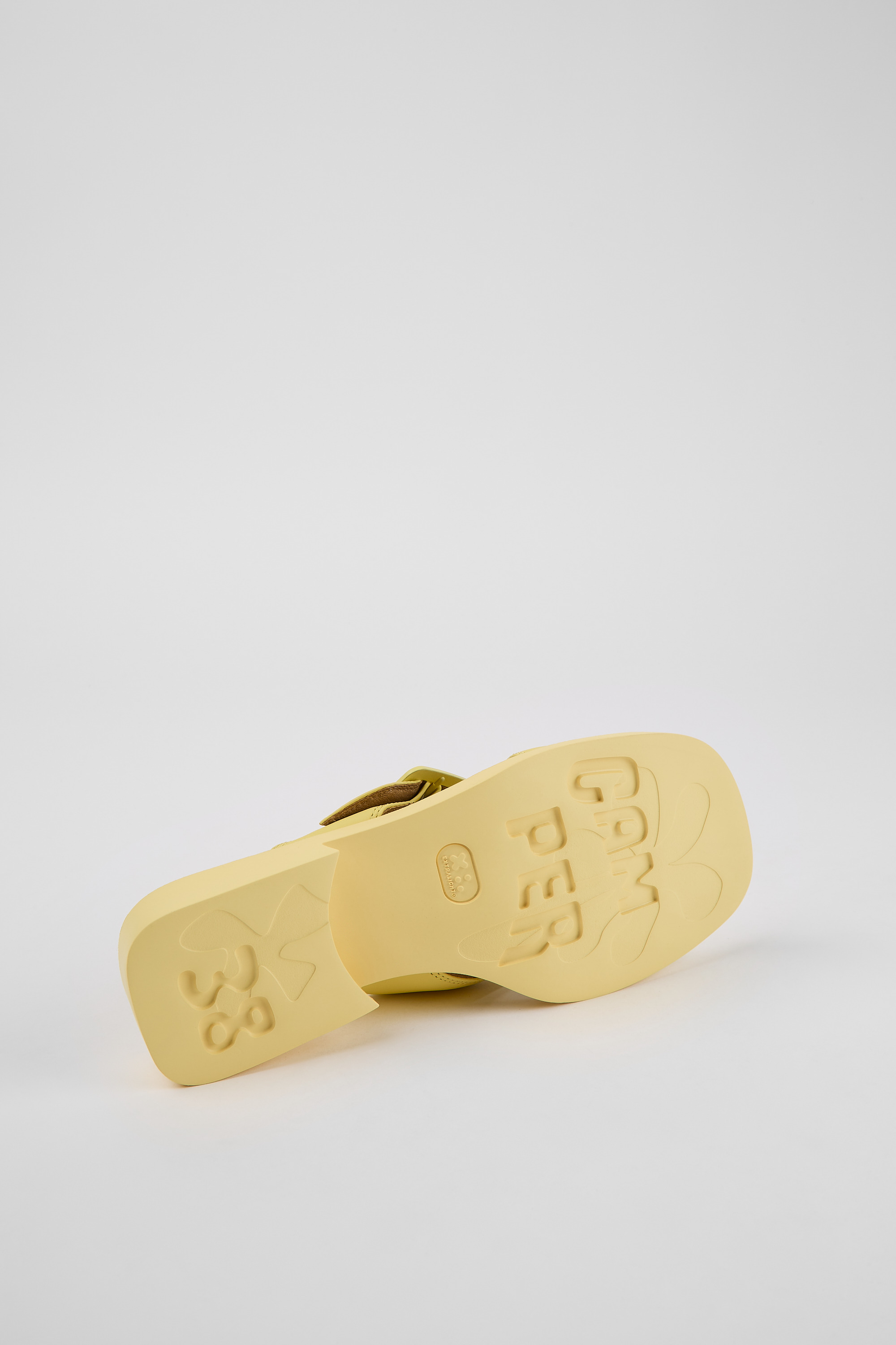 Dana - Yellow leather sandals for women