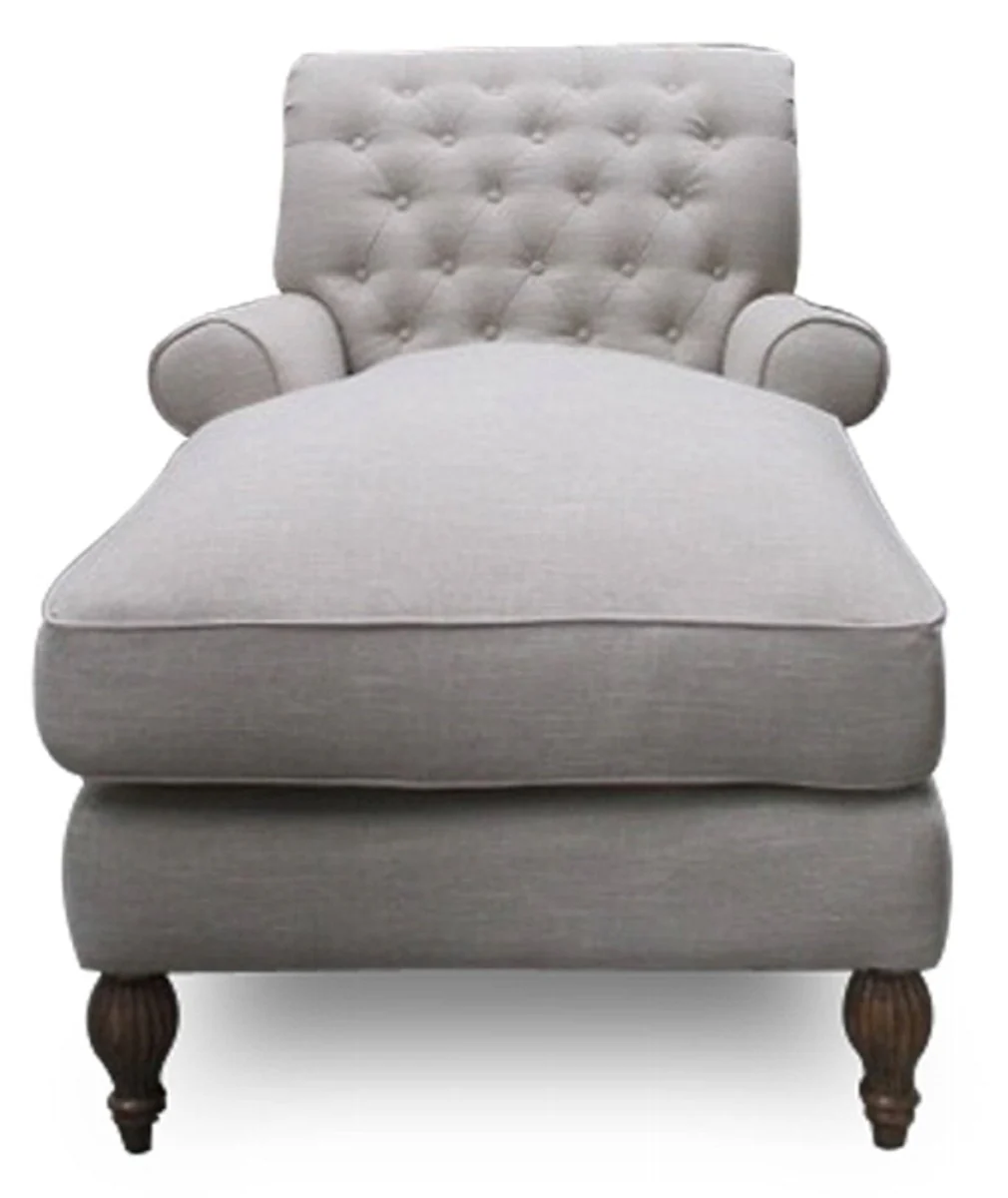 Casa Padrino Chesterfield Lounge Armchair Natural Colors 93 x 149 x H. 94 cm - Luxury Living Room Relax Armchair