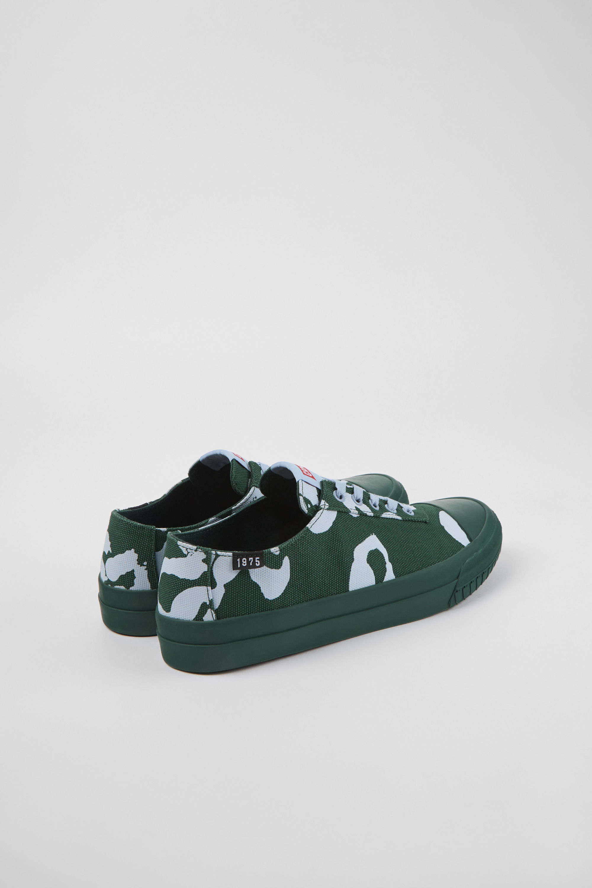 Camaleon - Green and blue recycled cotton sneakers for men