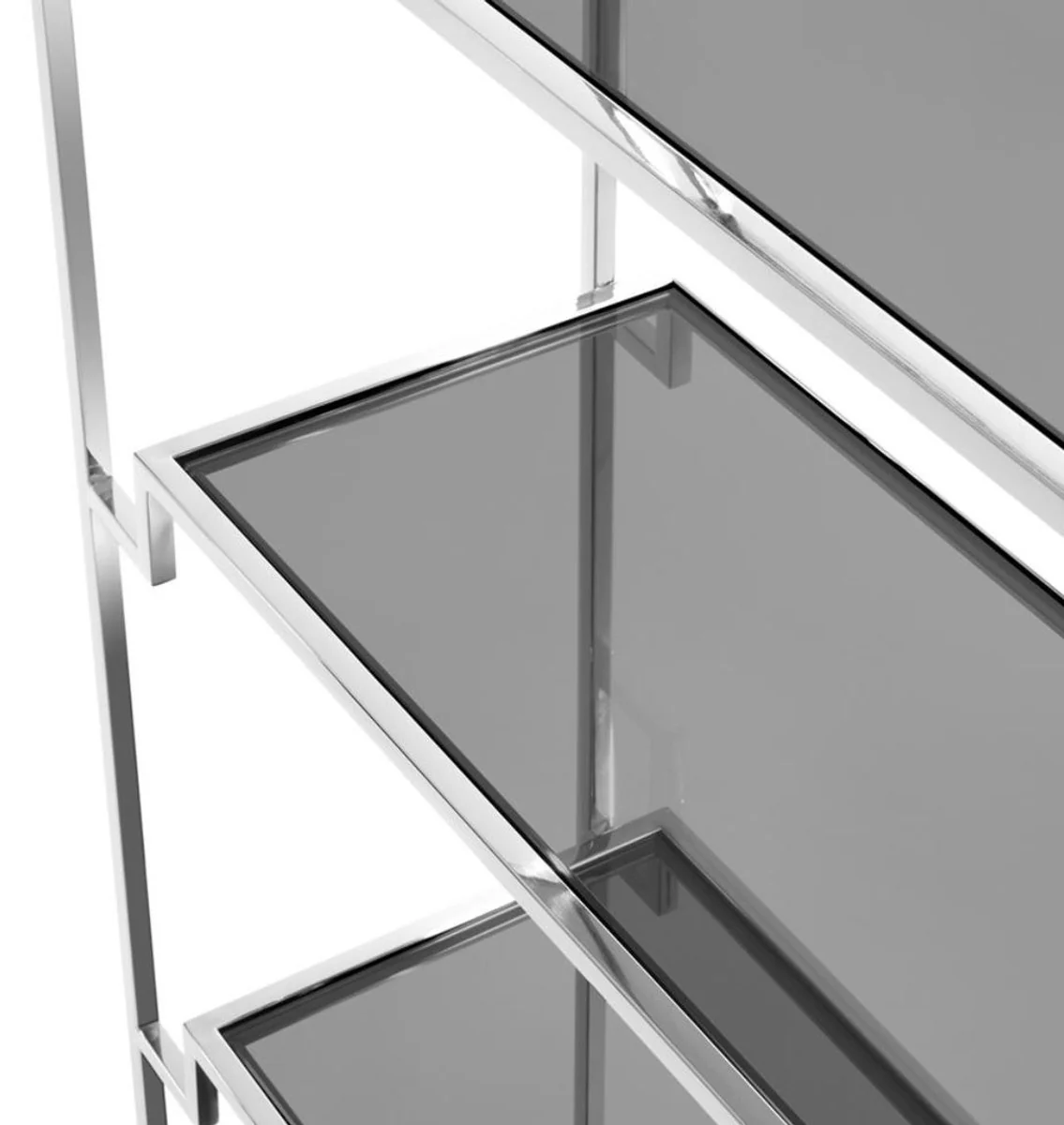 Casa Padrino estanter¨ªa de la sala de estar plata 90 x 32 x H. 230 cm - Muebles de Lujo