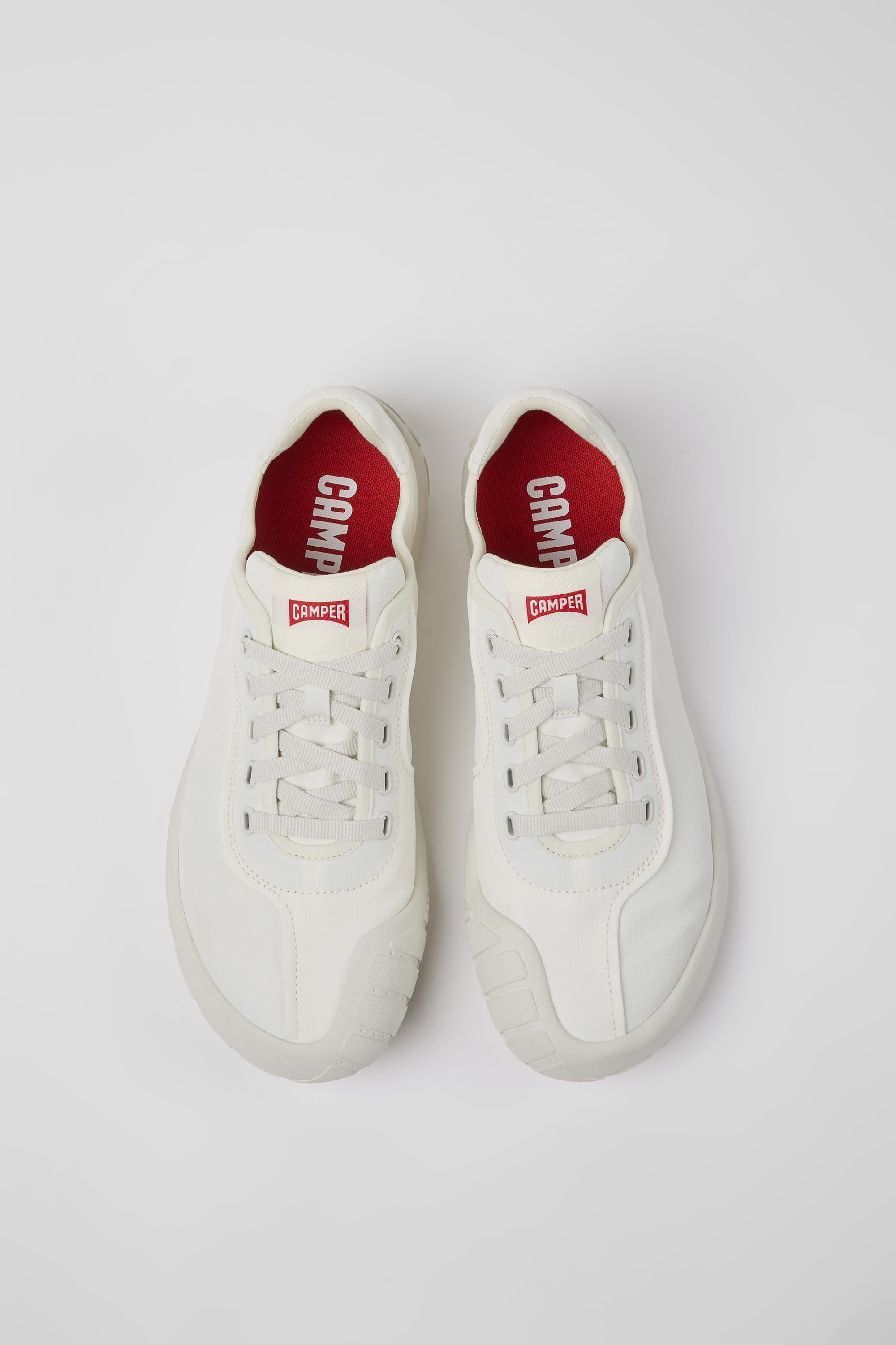 Path - White textile sneakers for men