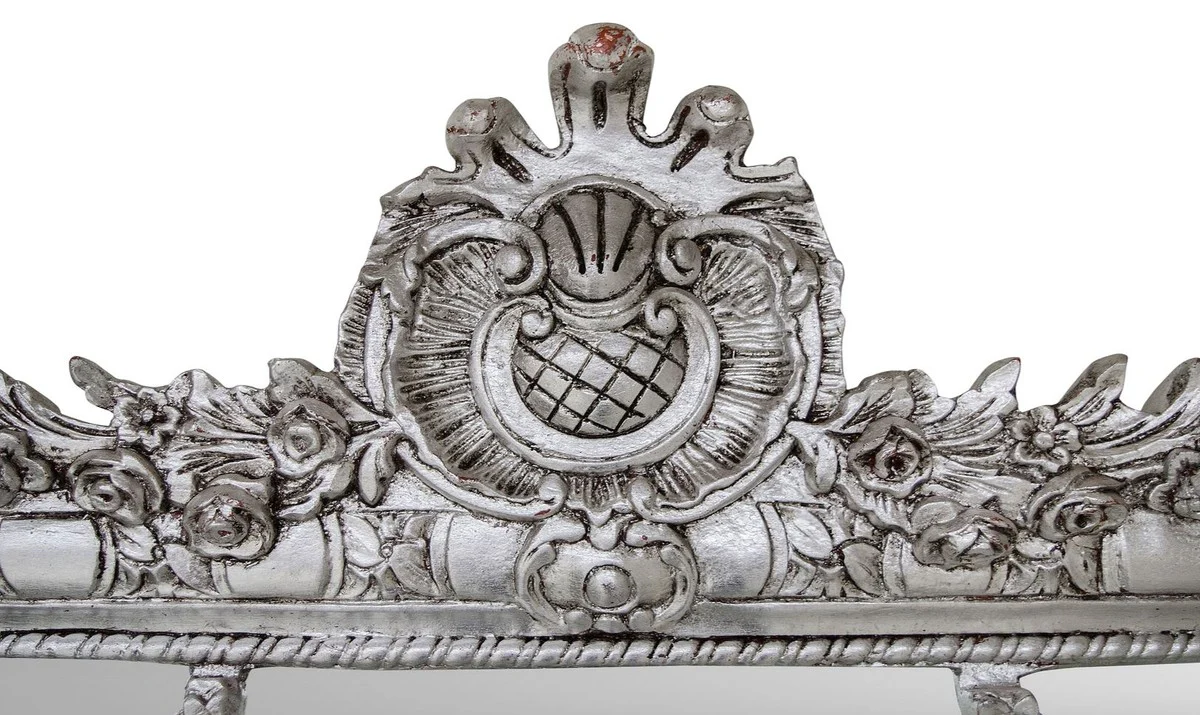 Casa Padrino Espejo Barroco Plata 120 x H. 242 cm - Espejo de Pared Barroco