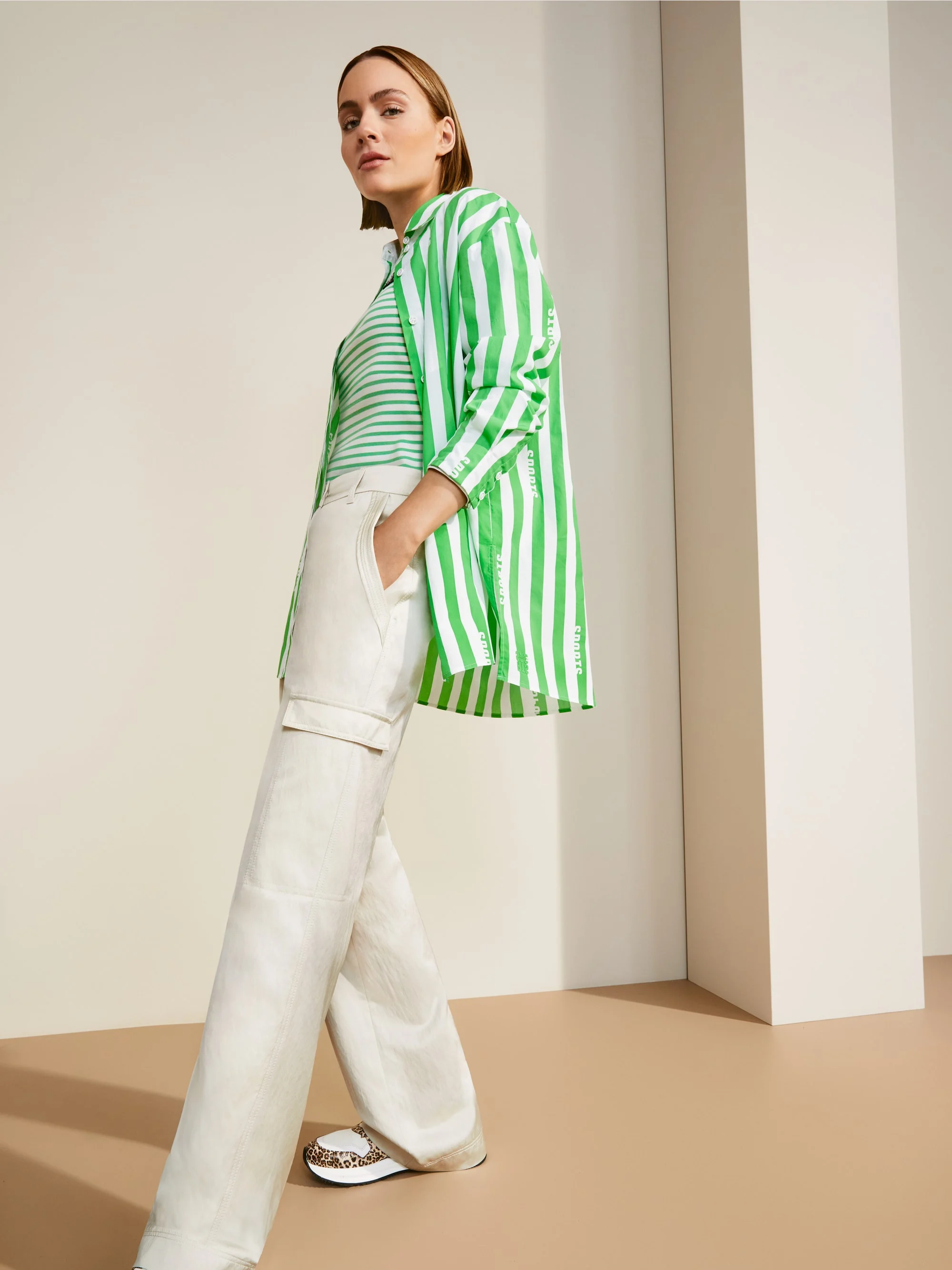 Marc-Cain Long sleeve with striped pattern