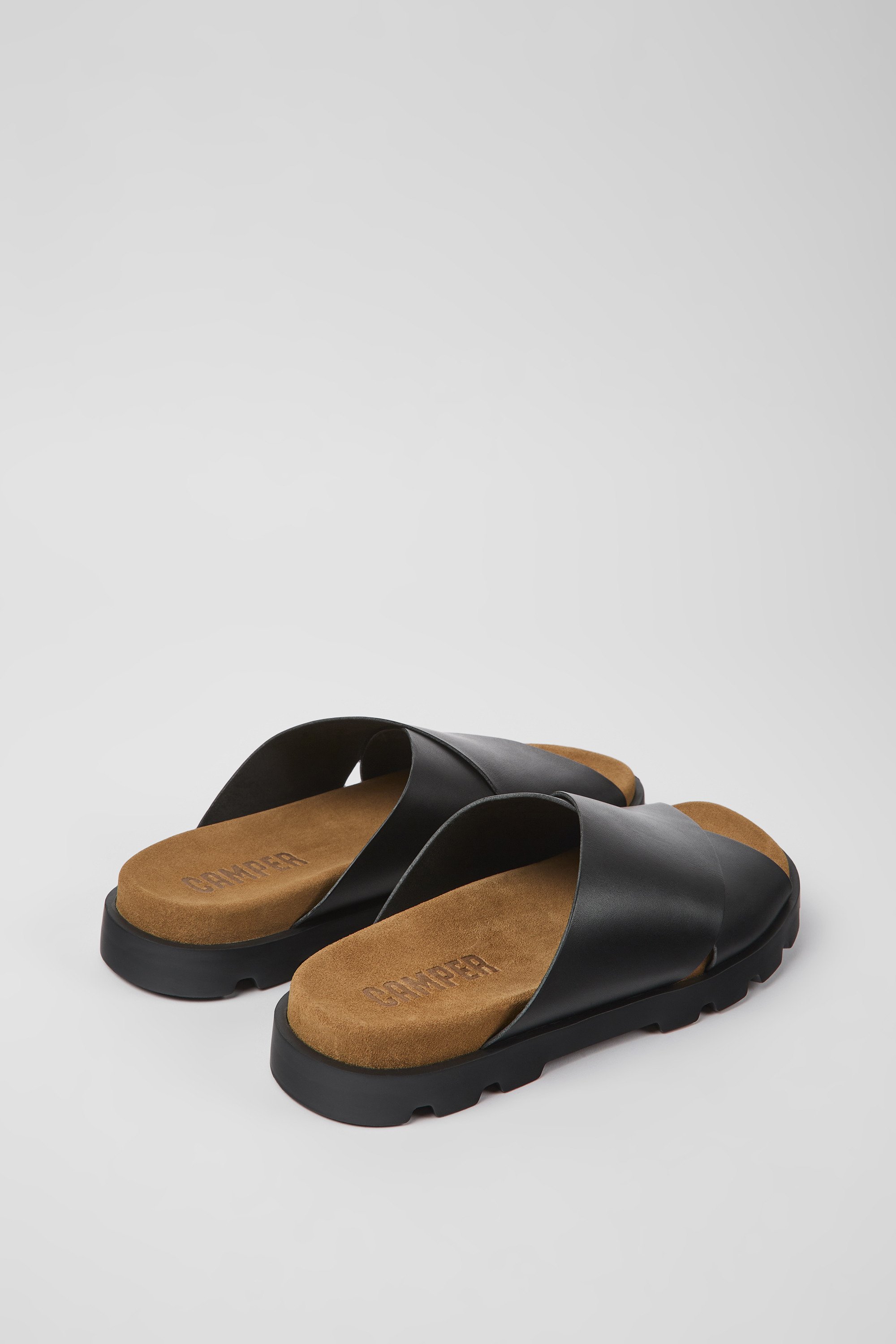 Brutus Sandal - Black leather sandals for men