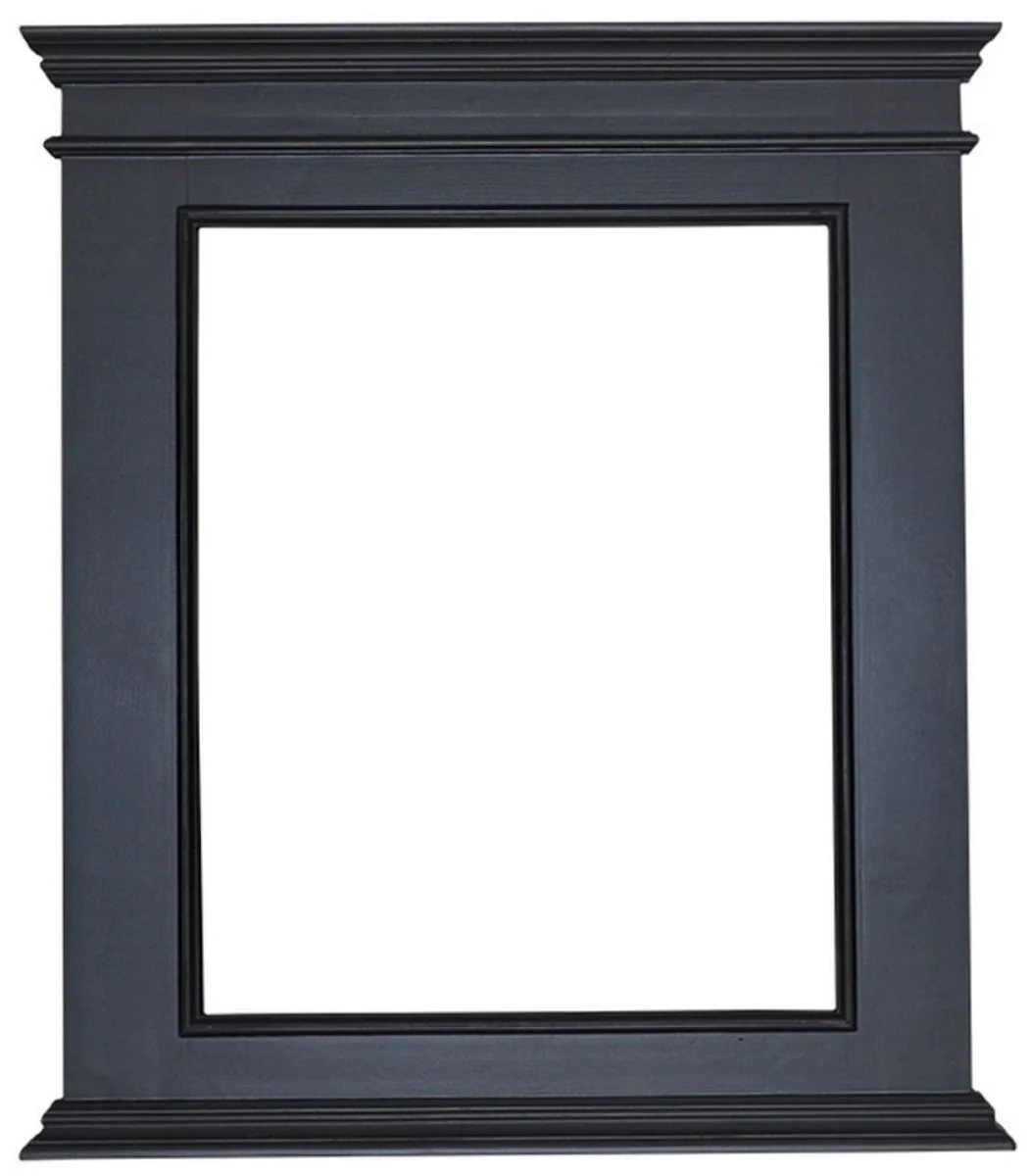 Casa Padrino marco de espejo de estilo rural negro 94 x 8 x H. 108 cm - Muebles de Estilo Rural