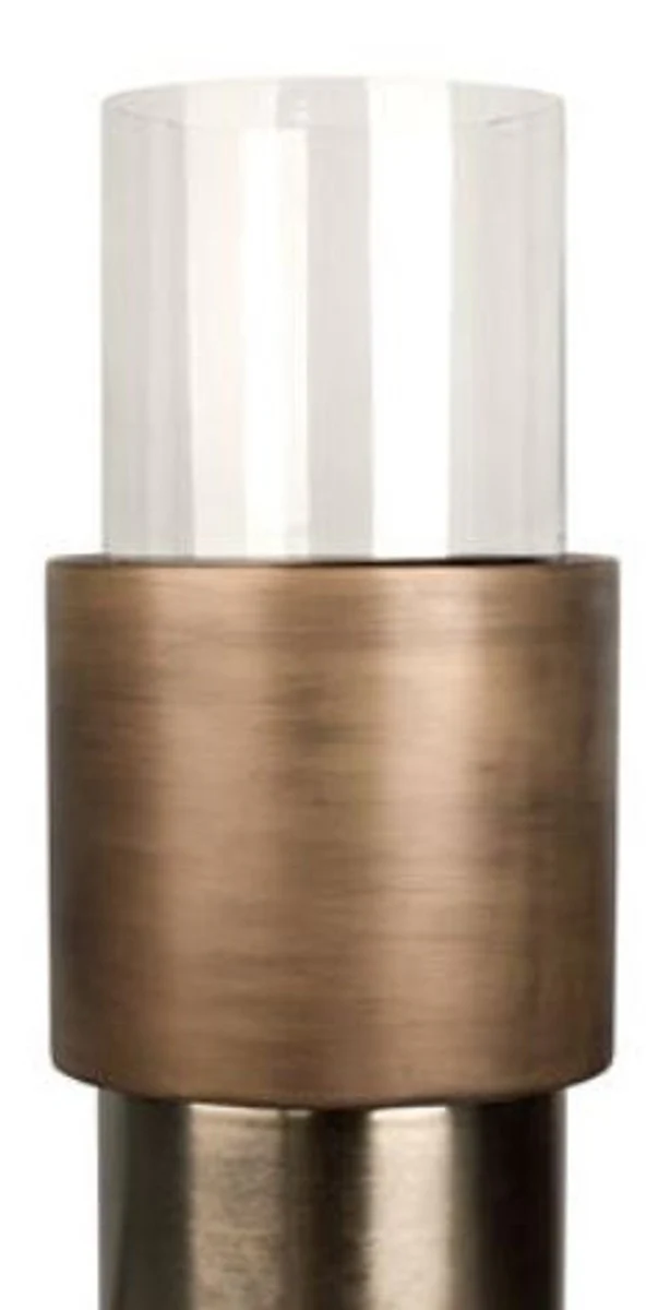 Casa Padrino porta velas / portacandelitas de lujo bronce Ø 35 x H. 99 cm - Decoración de Hotel y Restaurante