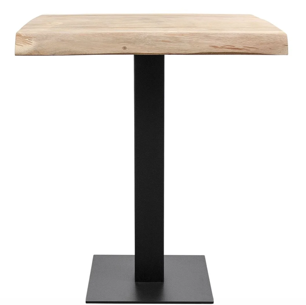 Casa Padrino luxury bar table with soar wood table top natural colors / black - Luxury Collection