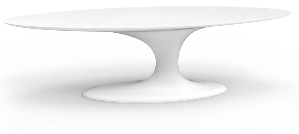 Casa Padrino mesa de comedor de jard¨ªn de lujo blanco mate 300 x 120 x A. 75 cm