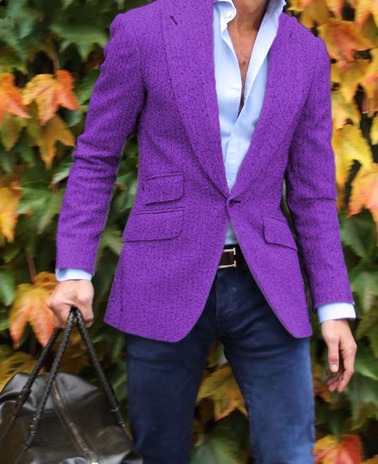 Daily Lapel Collar Pockets Design Single Breasted Blazer