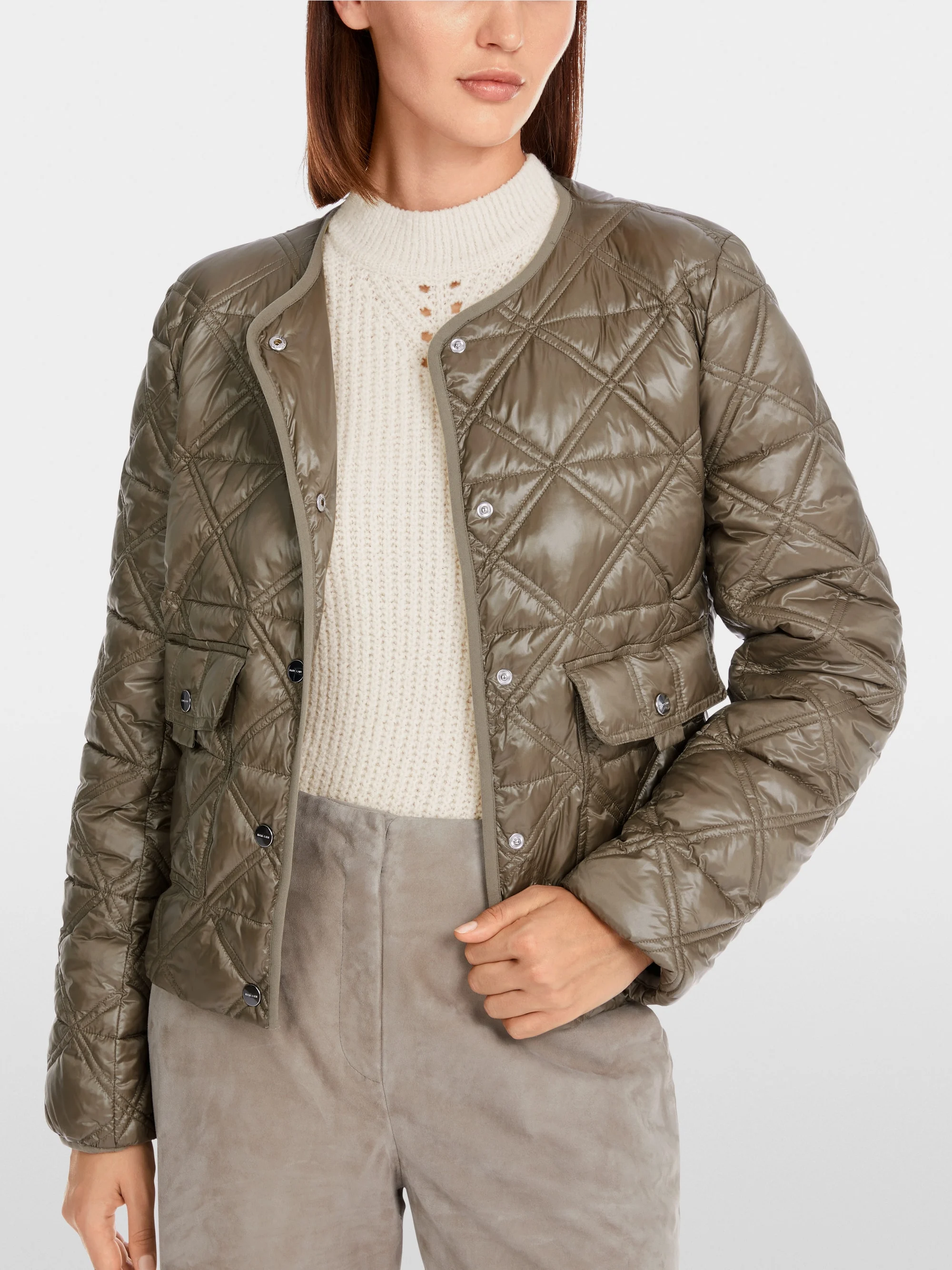 Marc-Cain Quilted diamond outdoor jacket