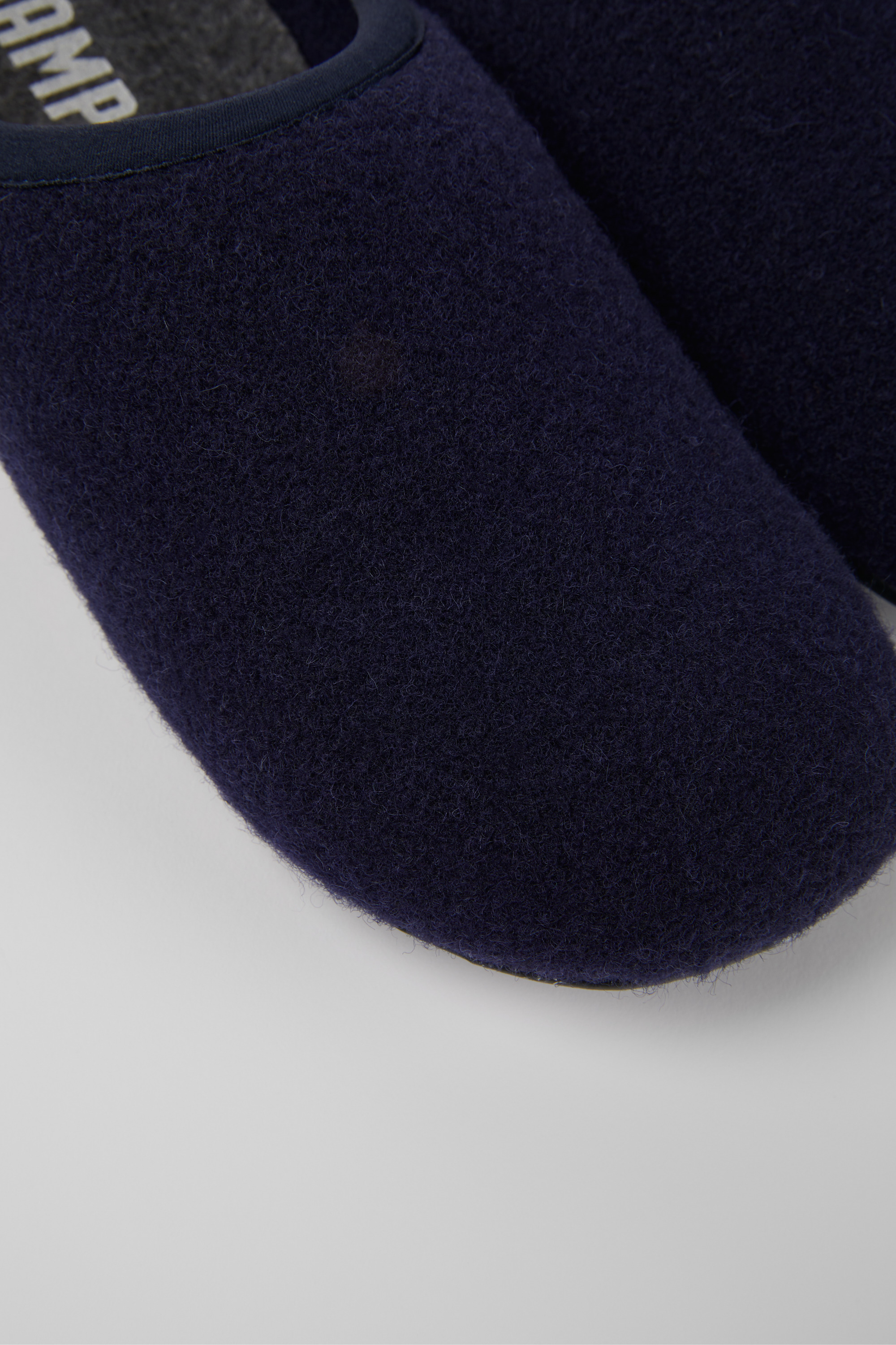 Wabi - Blue wool slippers for women