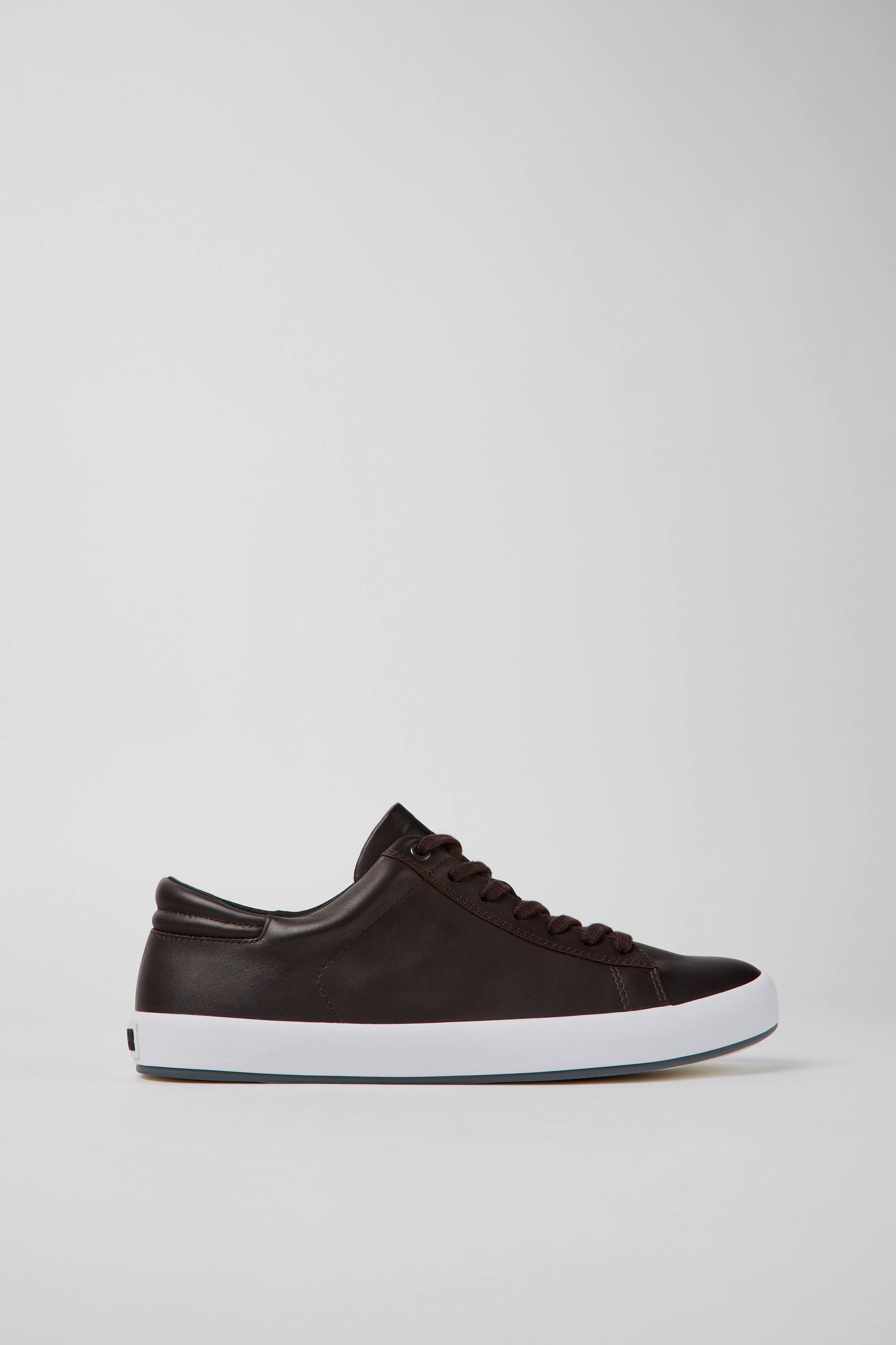 Andratx - Dark brown leather sneakers for men