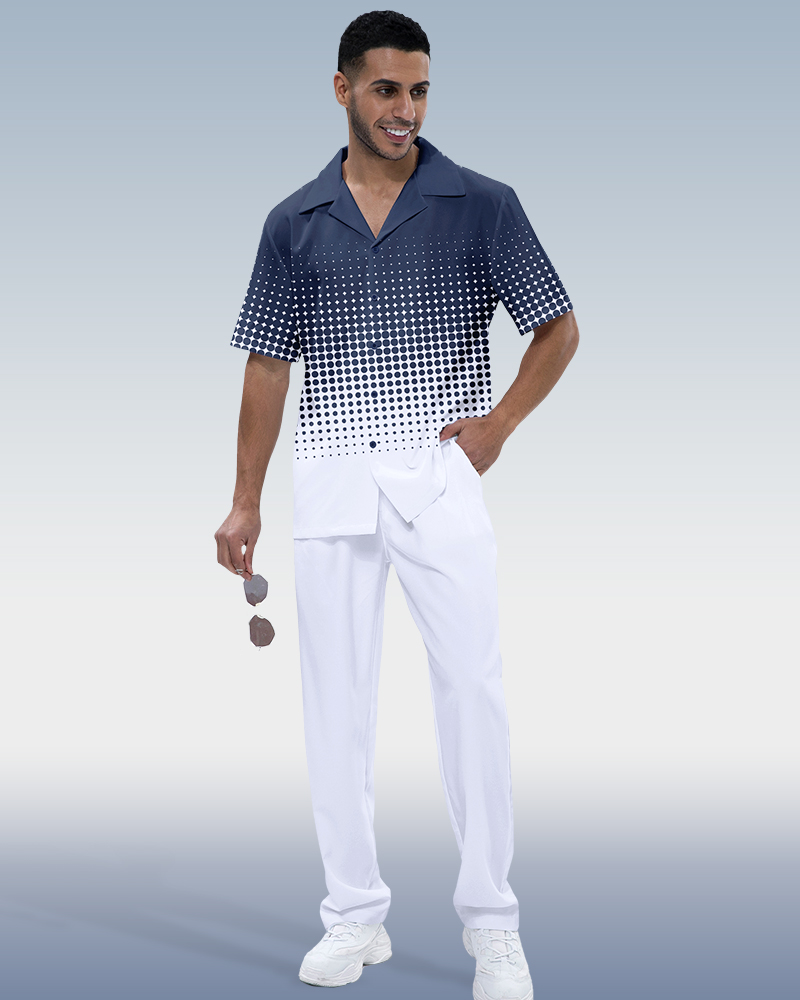 Suitmens Men's White Two-Piece Casual Suit 002