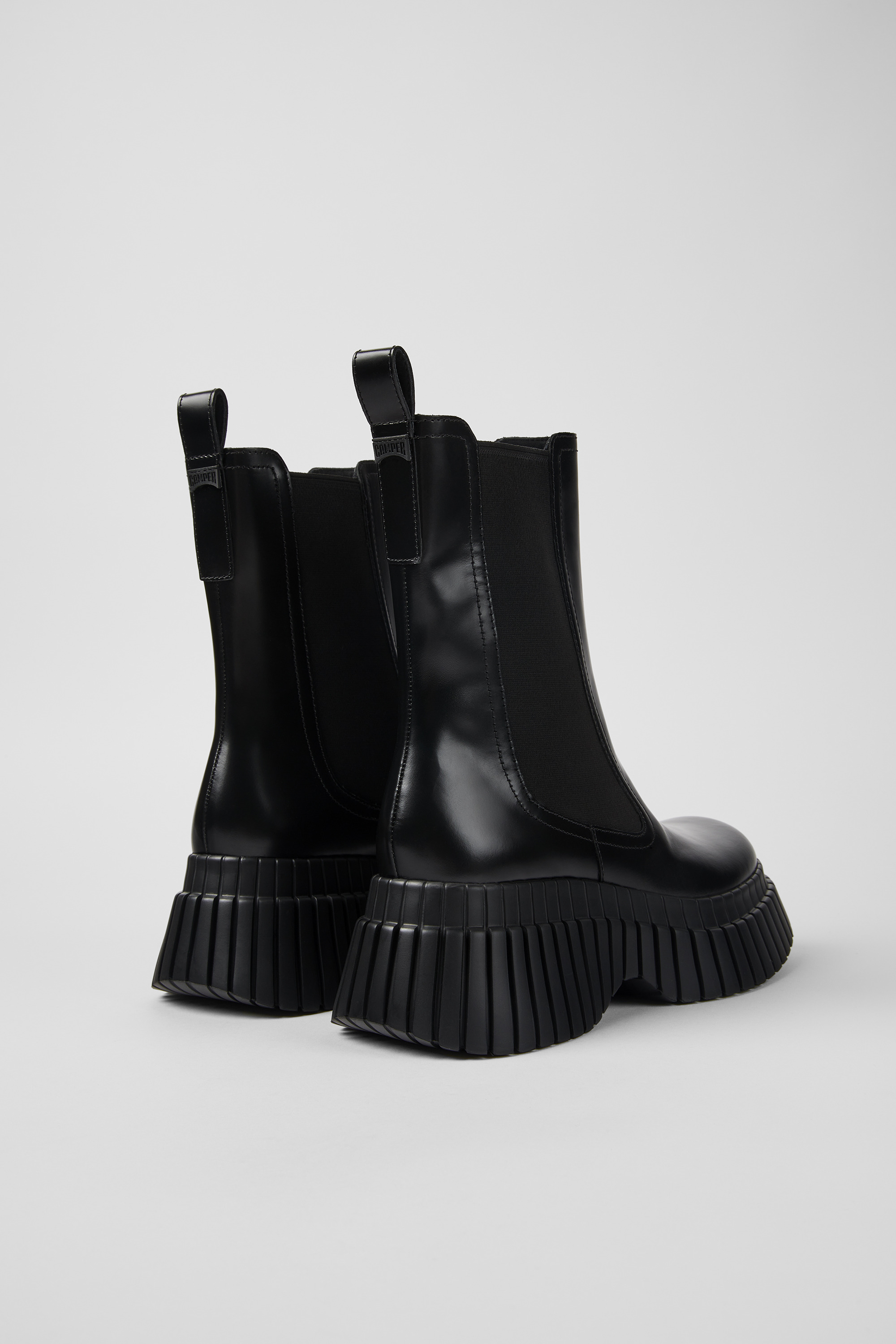 BCN - Black leather boots for women
