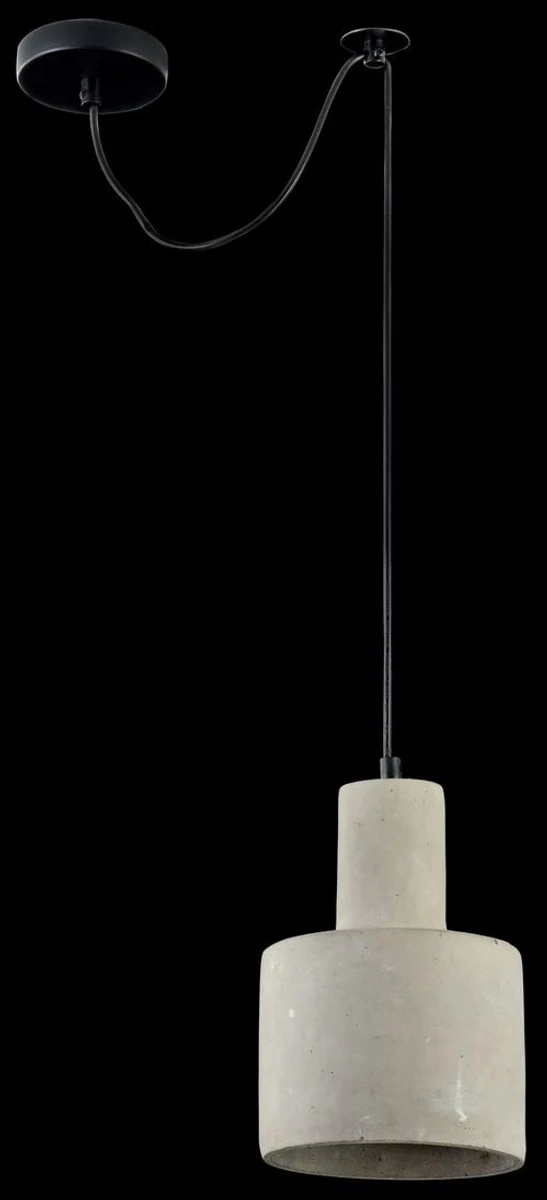 Casa Padrino Hanging Lamp Gray Ø 16 x H. 22.5 cm - Modern Pendant Lamp with Concrete Lampshade