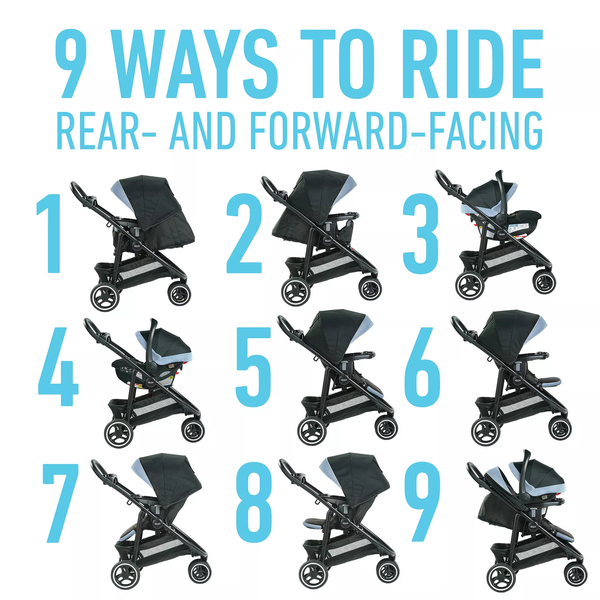 Graco Modes 3 Lite Platinum Travel System in Newport