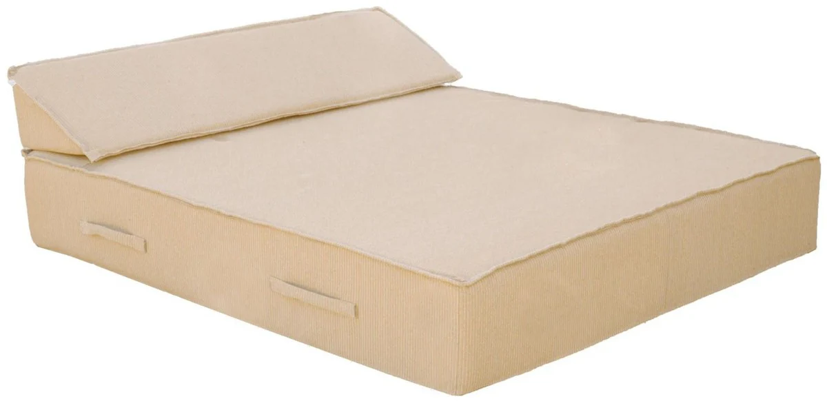 Casa Padrino tumbona de jard¨ªn doble de lujo beige 180 x 160 cm