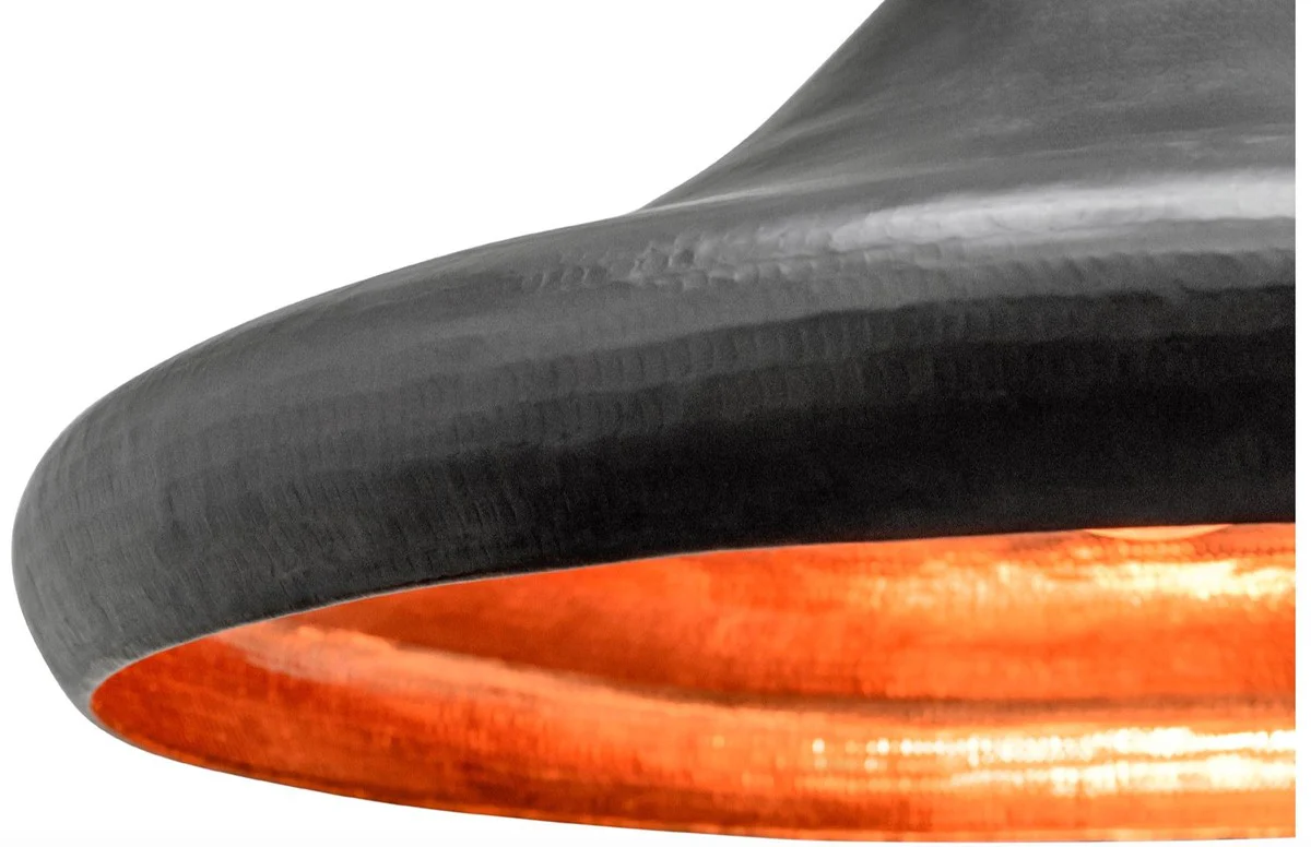 Casa Padrino colgante de lujo gris claro Ø 70 x H. 45 cm - Lámpara de Techo Moderna en Diseño Industrial