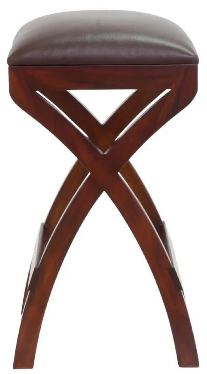 Casa Padrino conjunto de mesa de desayuno de caoba de lujo marr¨®n - Muebles de caoba de lujo