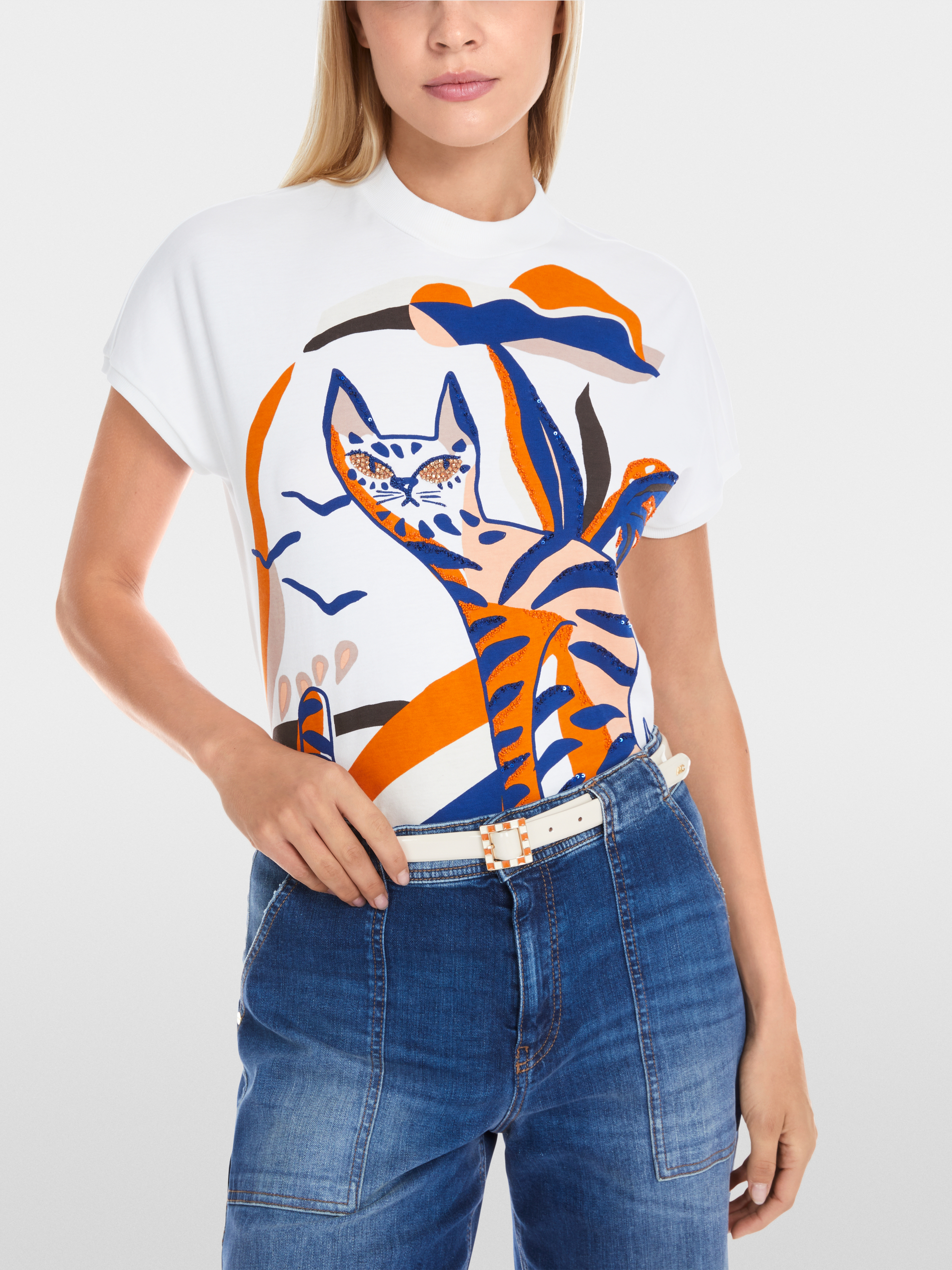 Marc-Cain Hip belt with embellished buckle