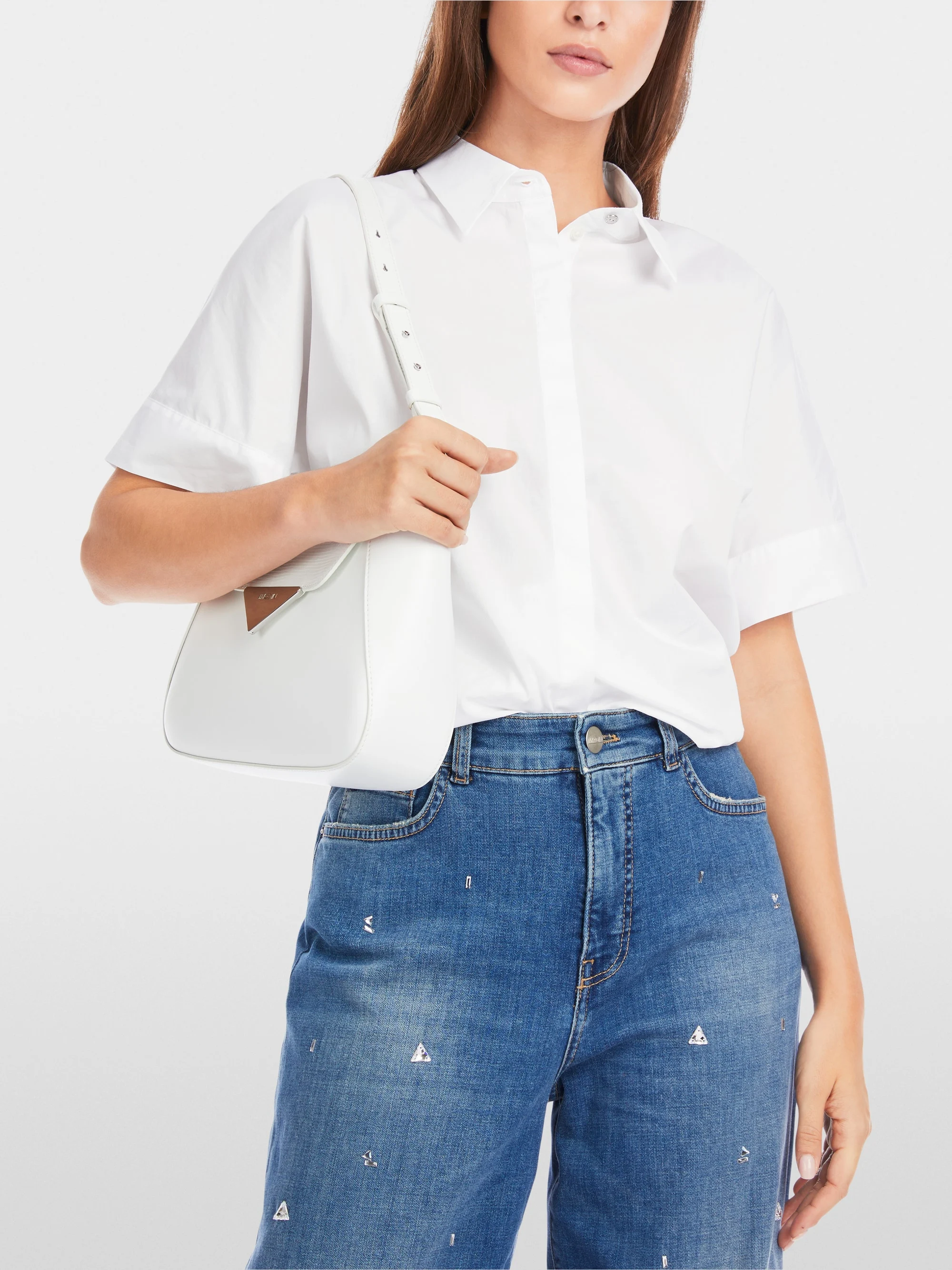 Marc-Cain Minimalist kimono-style shirt blouse