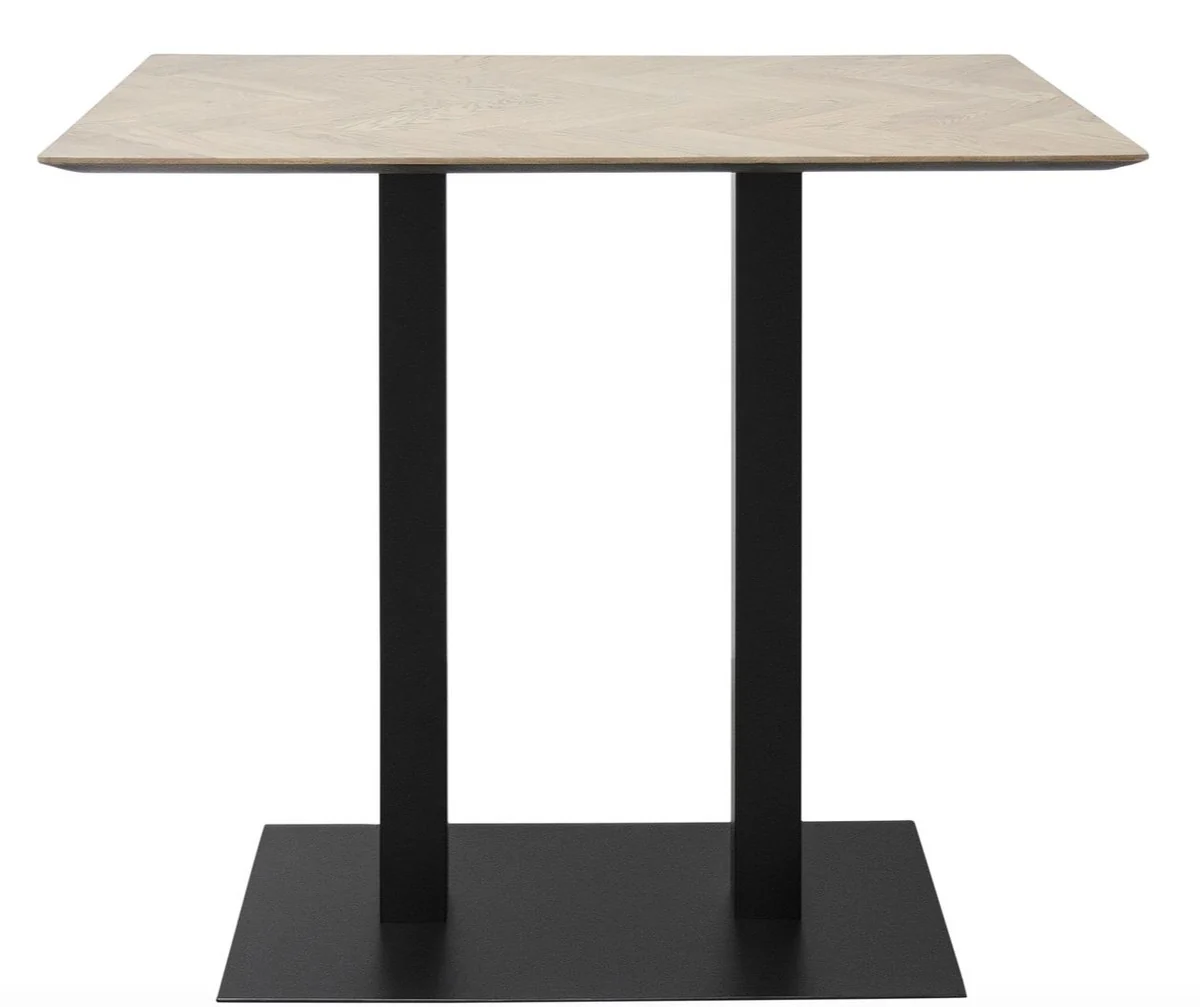Casa Padrino luxury bar table natural colors / black 110 x 70 x H. 101 cm - Gastronomy & Bar Furniture