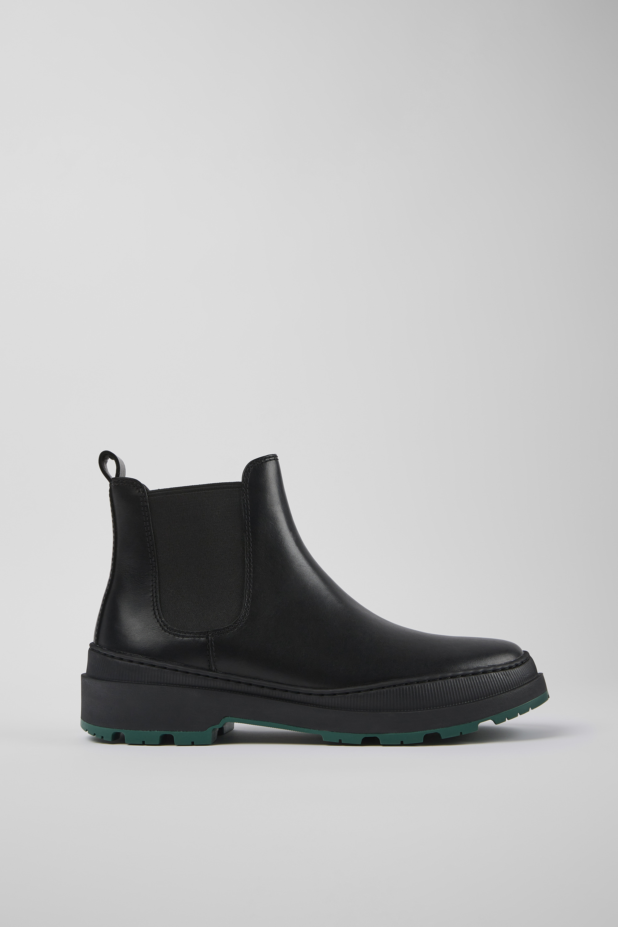 Brutus Trek MICHELIN - Black leather ankle boots for men