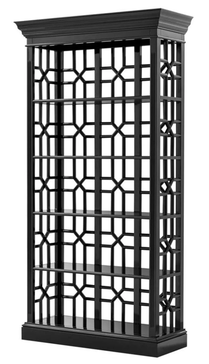 Casa Padrino de caoba Dise?ador estante del gabinete negro piano - calidad de lujo