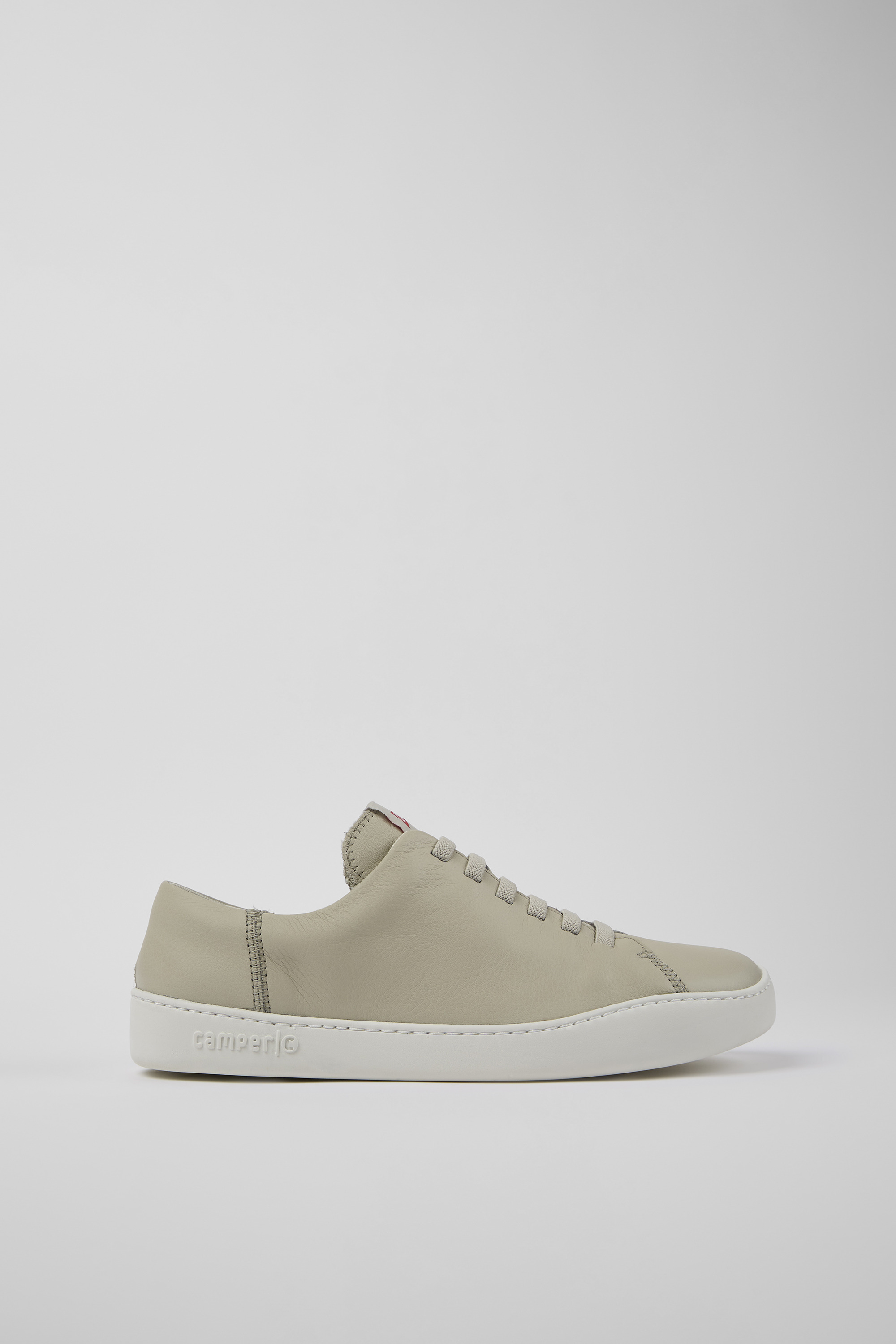 Peu Touring - Gray leather sneakers for men
