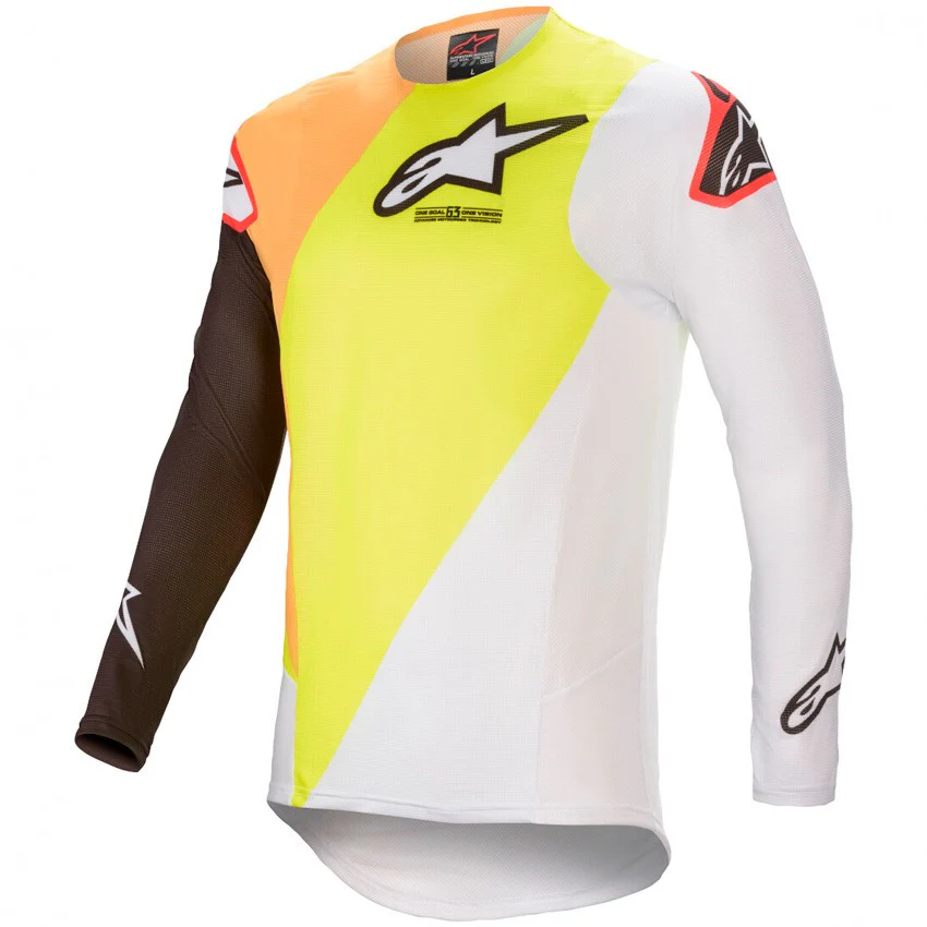 CAMISETA ALPINESTARS SUPERTECH BLAZE BLANCO / AMARILLO