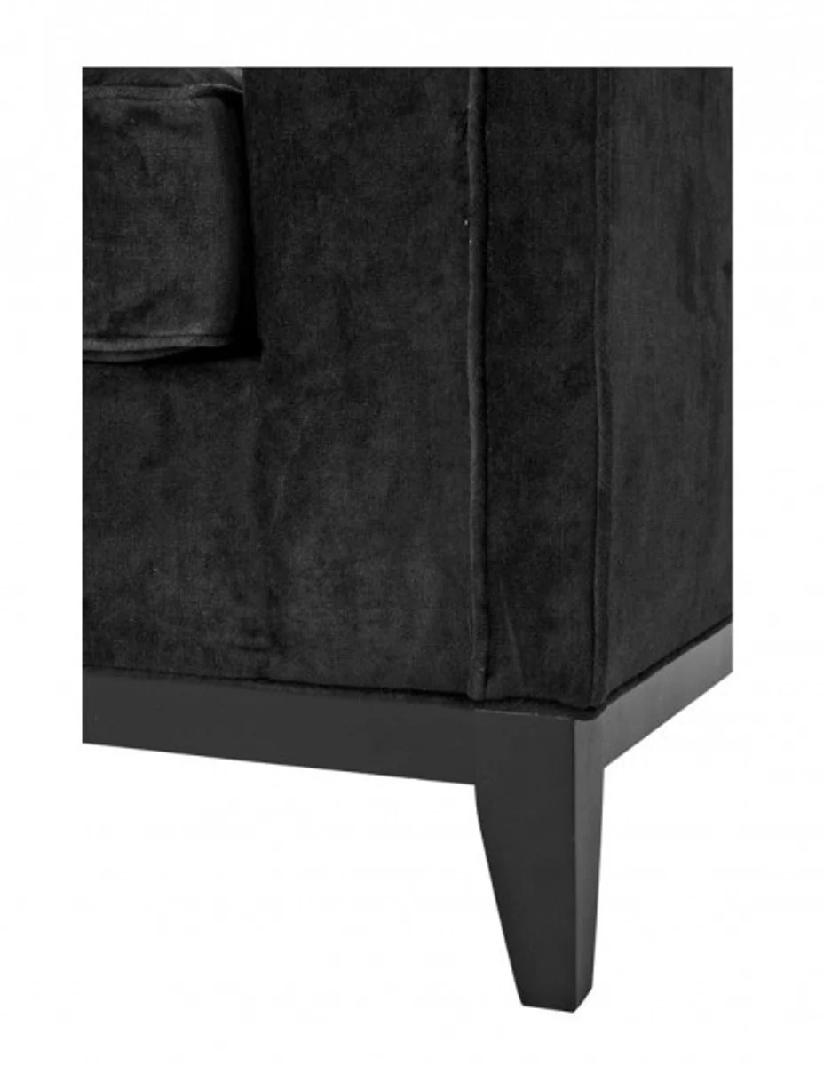 Casa Padrino luxury sofa black - Living Room Furniture