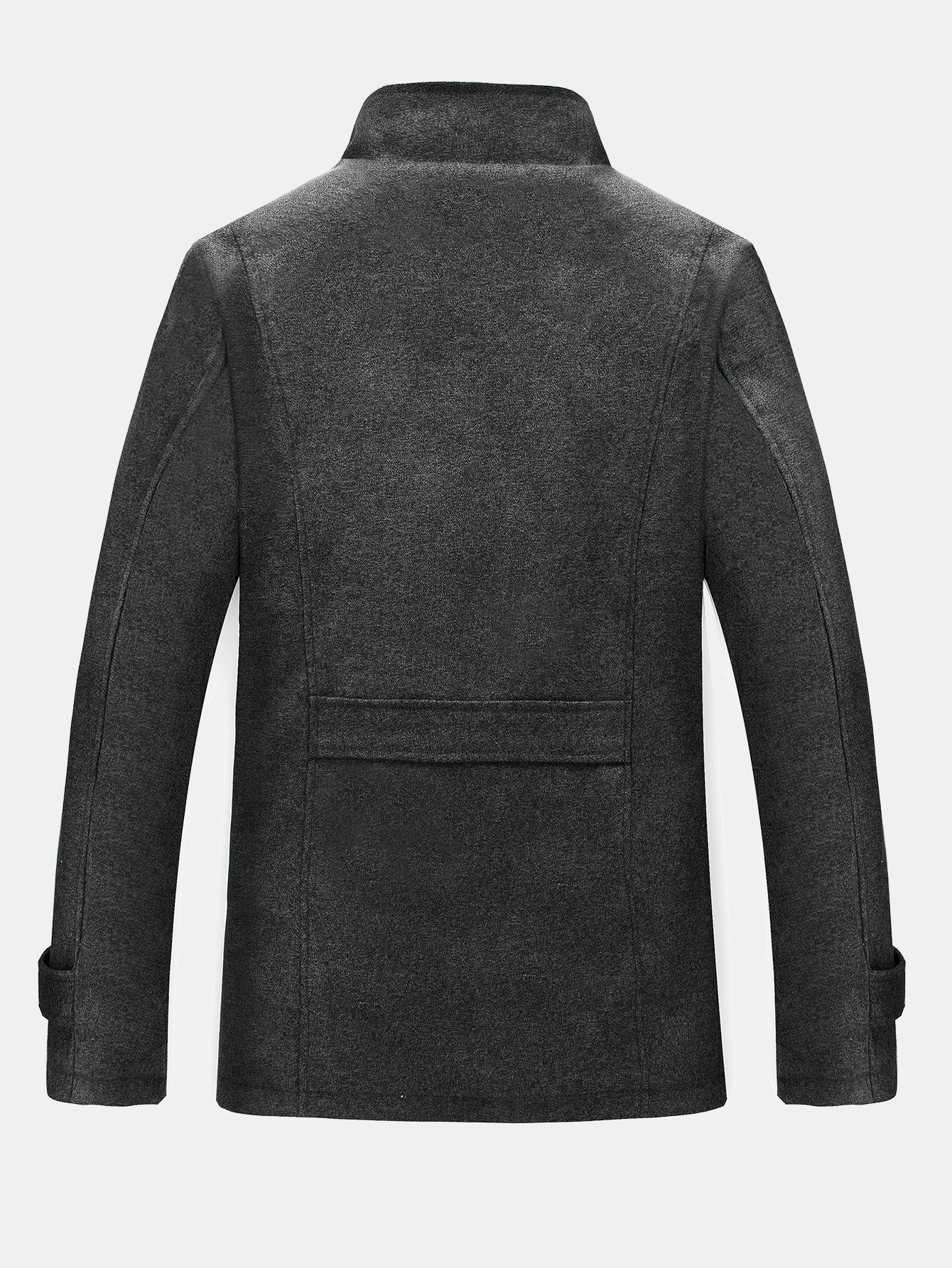 Teddy Lined Funnel Neck Wool Look Coat
