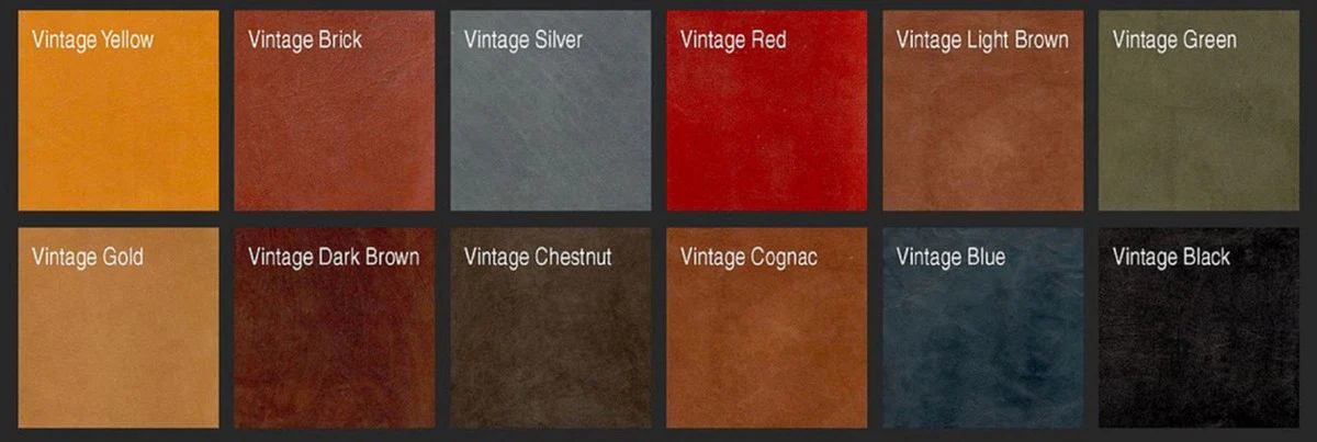 Casa Padrino sill¨®n de cuero Art Deco de lujo 69 x 70 x A. 82 cm - Diferentes Colores - Sill¨®n de sal¨®n de aluminio con cuero real - Mueble Sill¨®n de Aviador de Avi¨®n de Aluminio