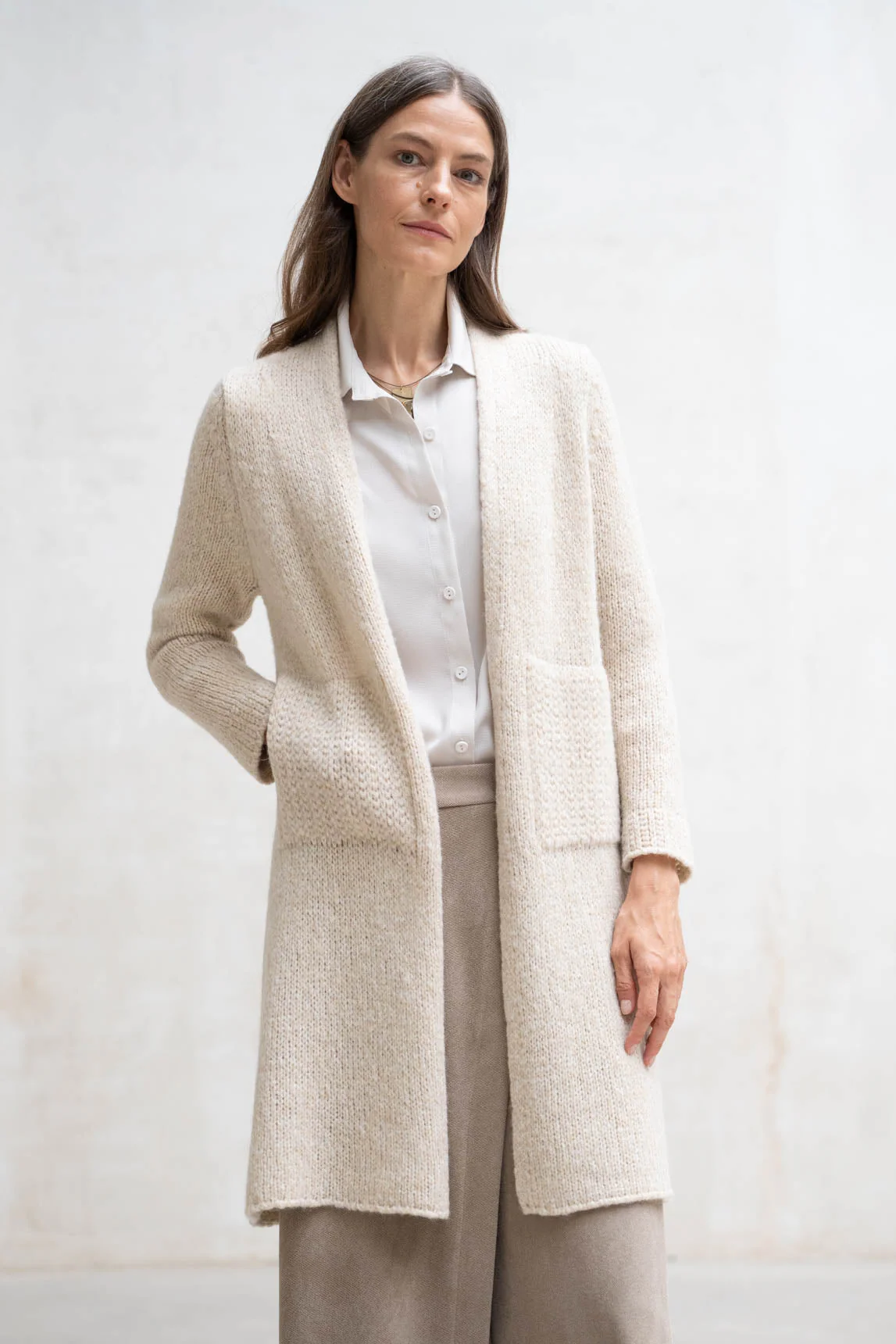 Rivera-spain Cárdigan Merano beige lamé