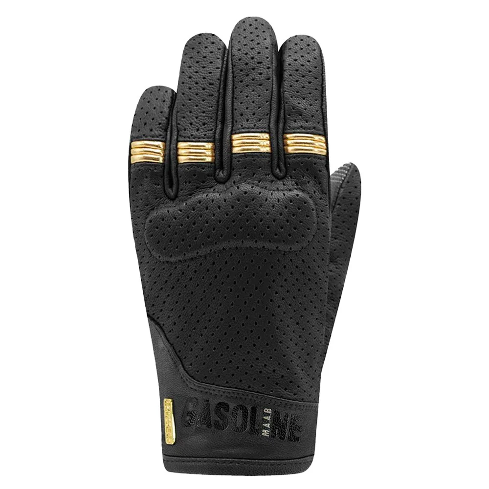 GUANTES VERANO RACER SHIRLEY GASOLINE LADY NEGRO / ORO