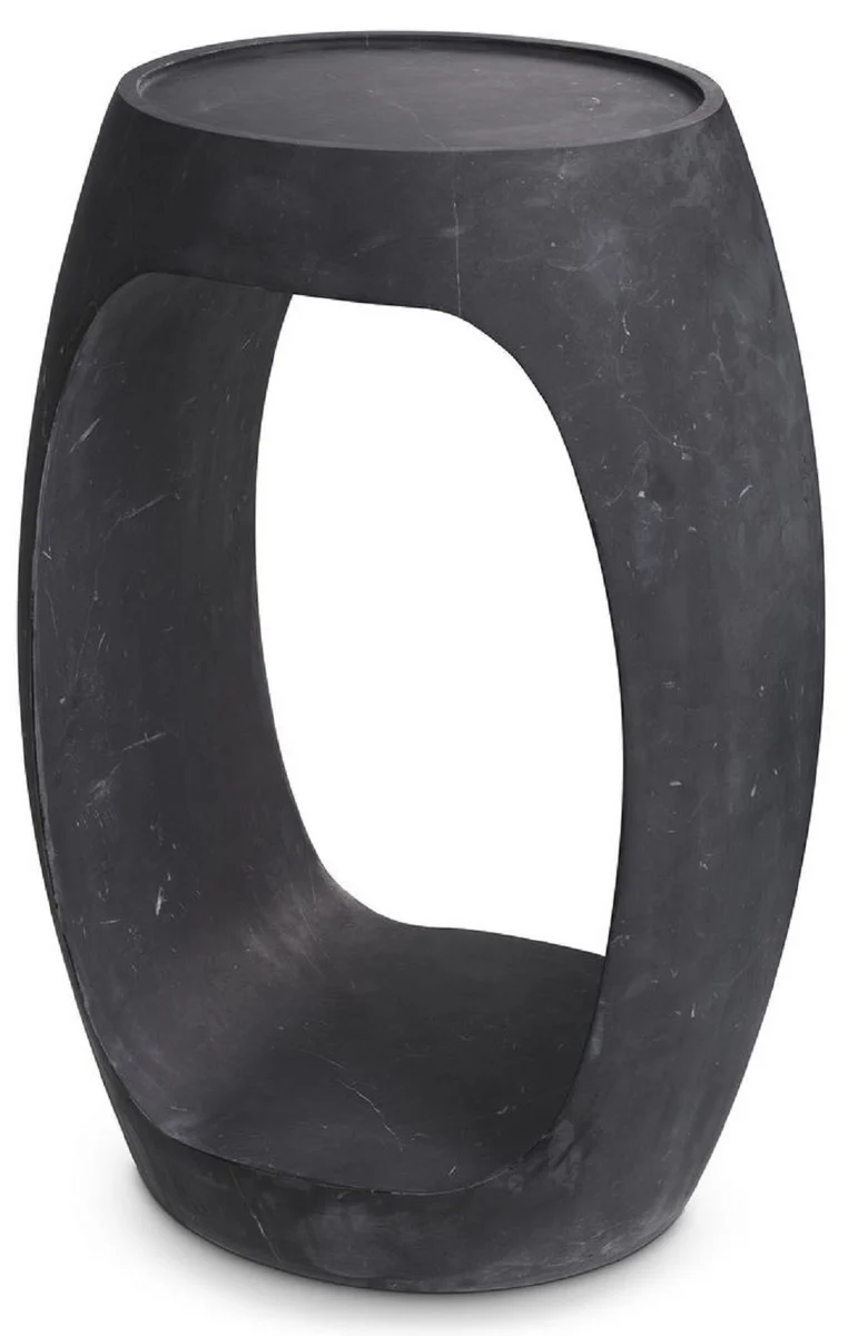 Casa Padrino mesa auxiliar de m¨¢rmol de lujo negro 37 x 29 x A. 55,5 cm - Muebles de M¨¢rmol - Calidad de Lujo