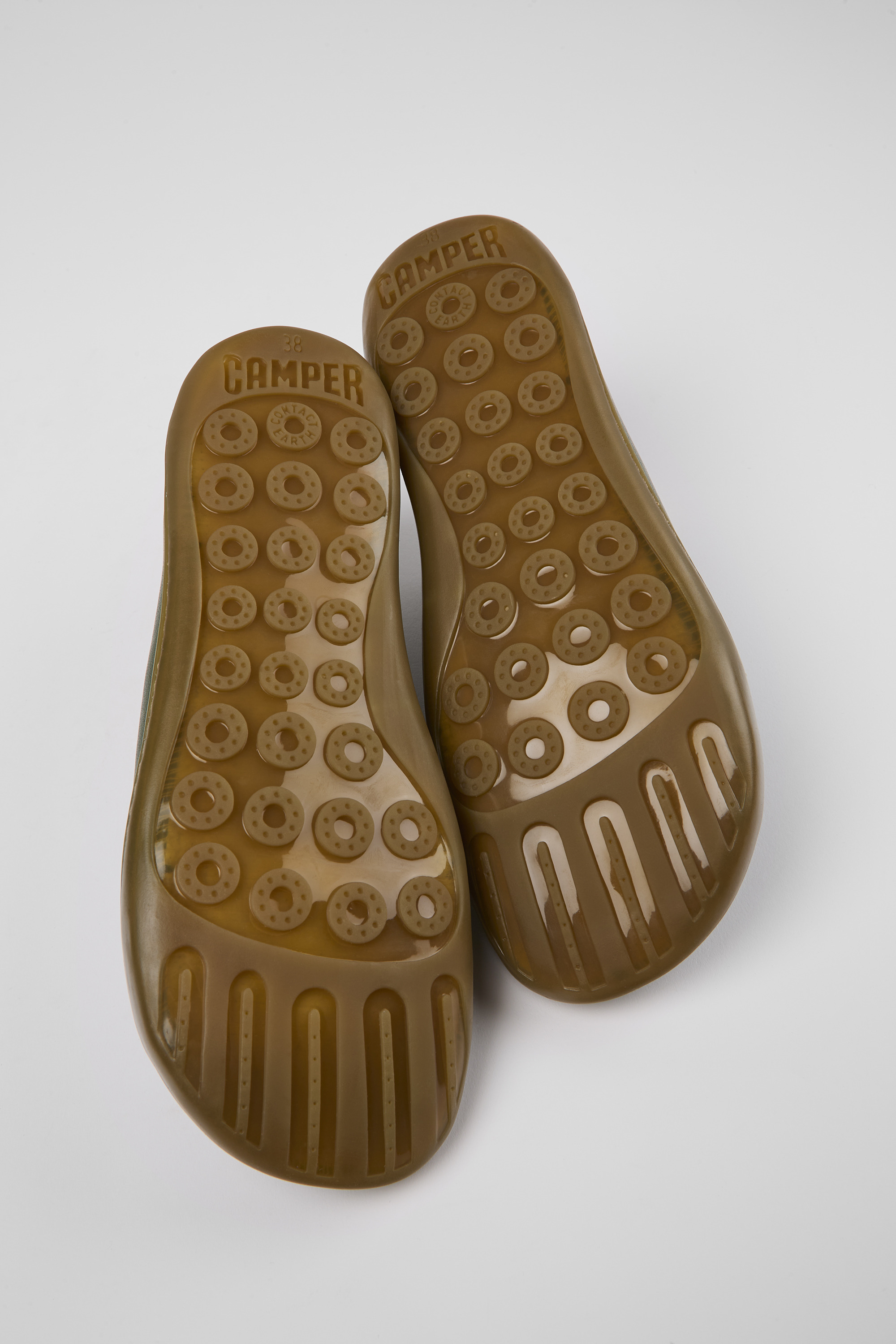 Peu - Green leather shoes for women