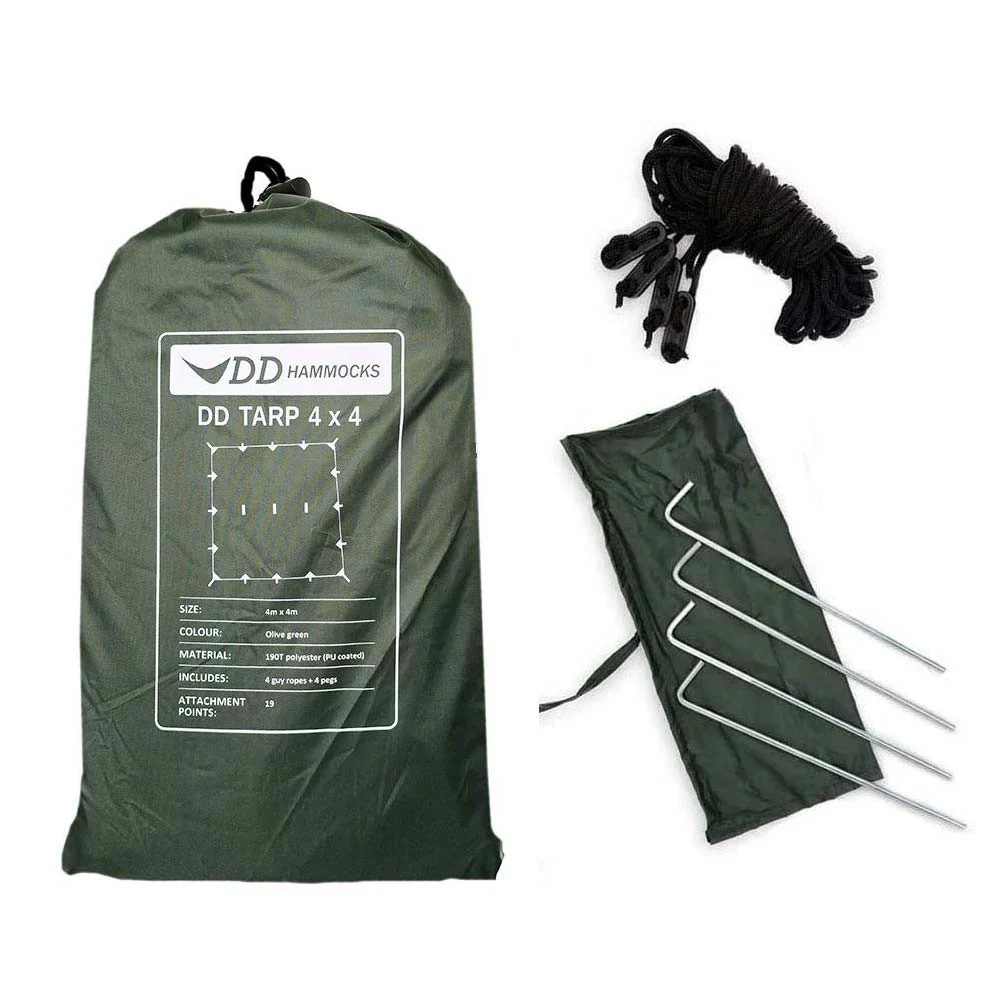 DD Hammocks Tarp 4x4 verde oliva - Toldo Bushcraft
