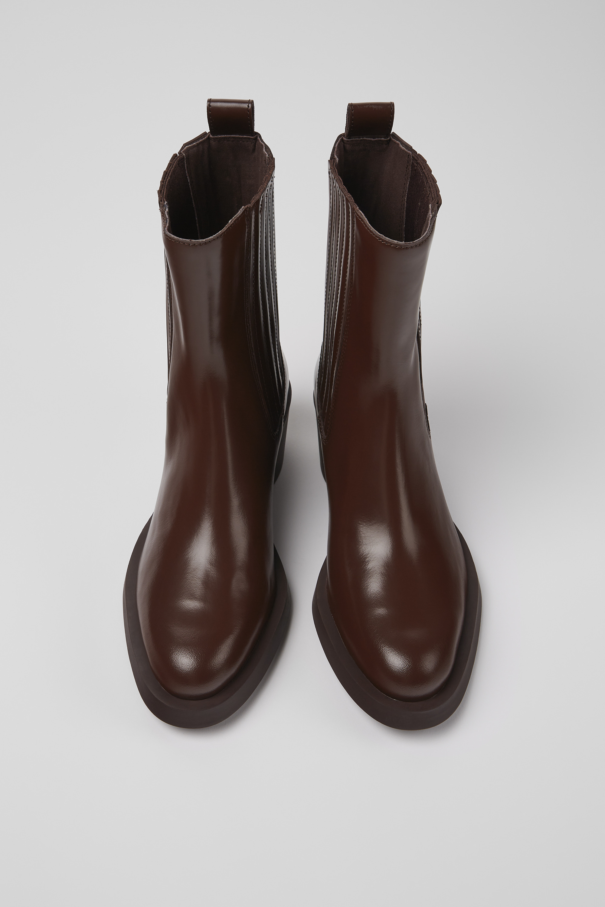 Bonnie - Burgundy leather boots for women