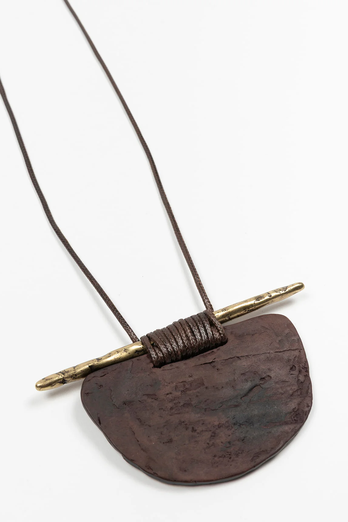 Rivera-spain Collar Eclipse latón y madera