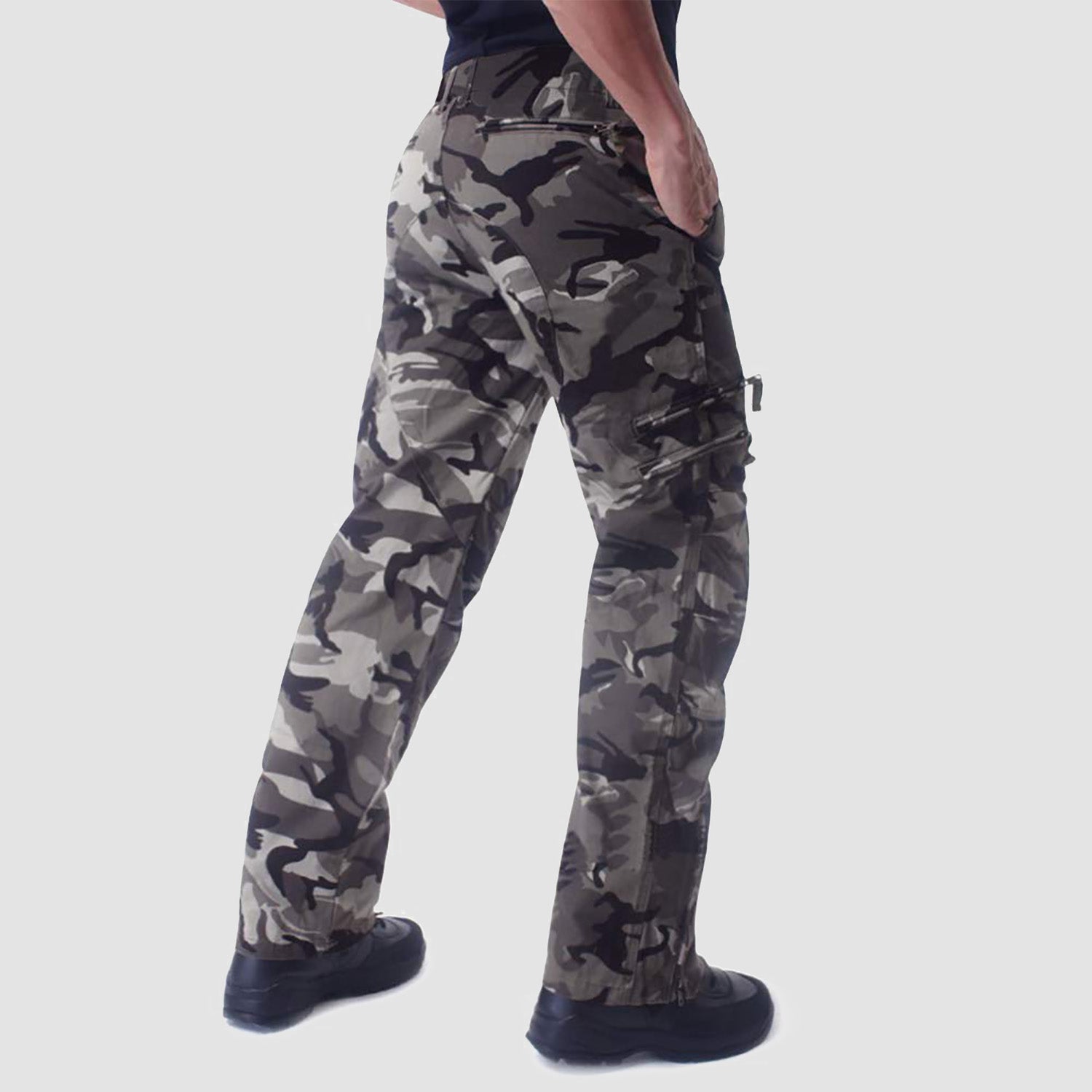 Men's Tactical Pants with 9 Pockets Ripstop Cargo Pants Lightweight Hiking