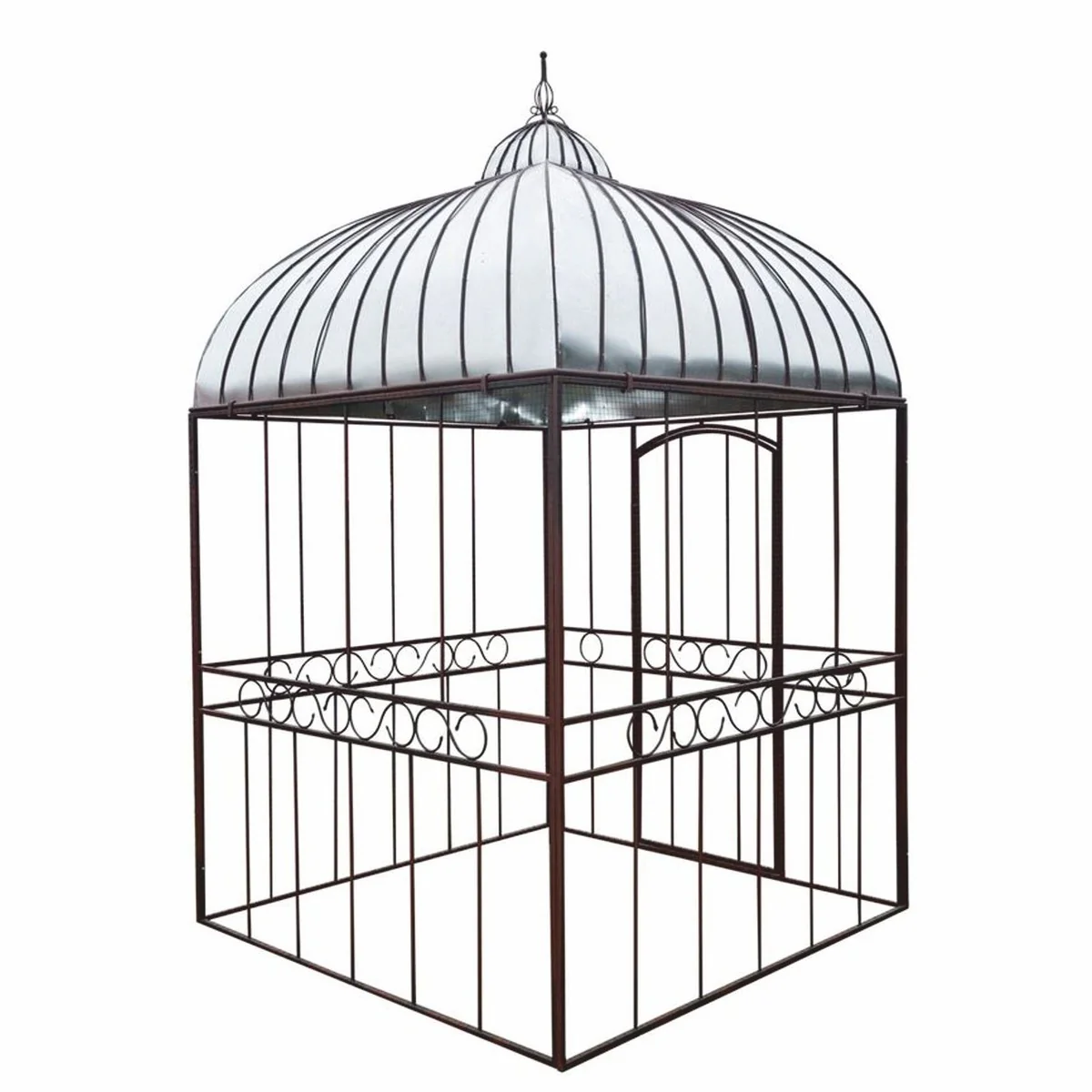 Casa Padrino casa para p¨¢jaros de jard¨ªn Art Nouveau ¨®xido / plata 200 x A. 300 cm - Casas de p¨¢jaros nost¨¢lgicas