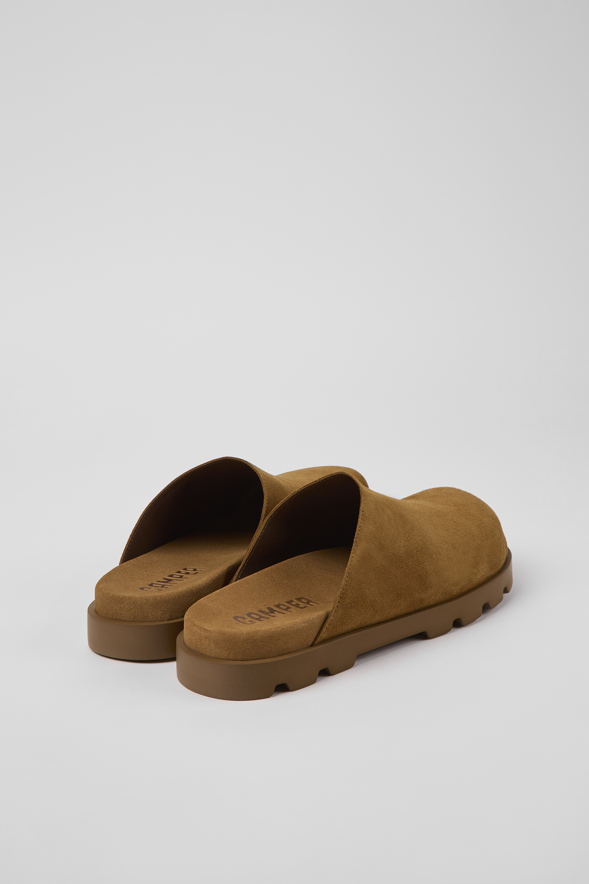 Brutus Sandal - Brown leather clogs for men