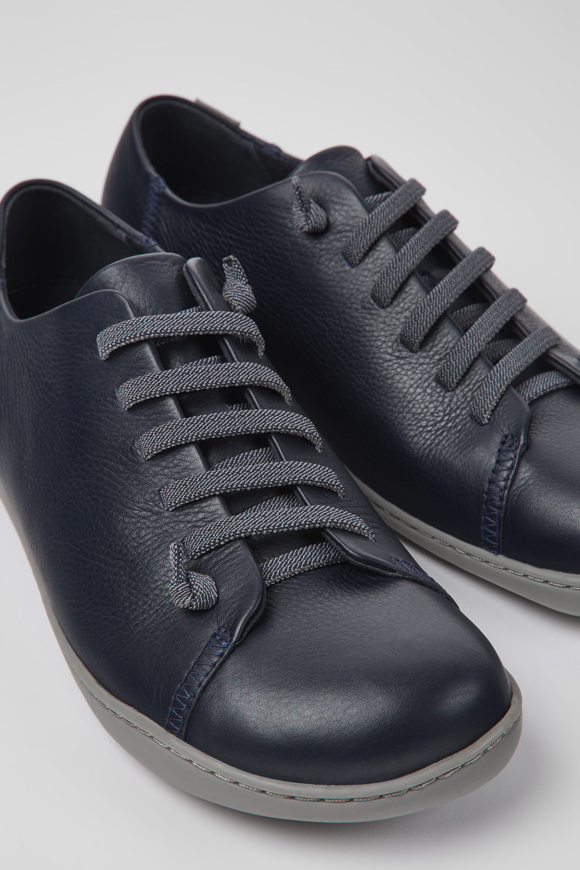 Peu - Blue leather shoes for men