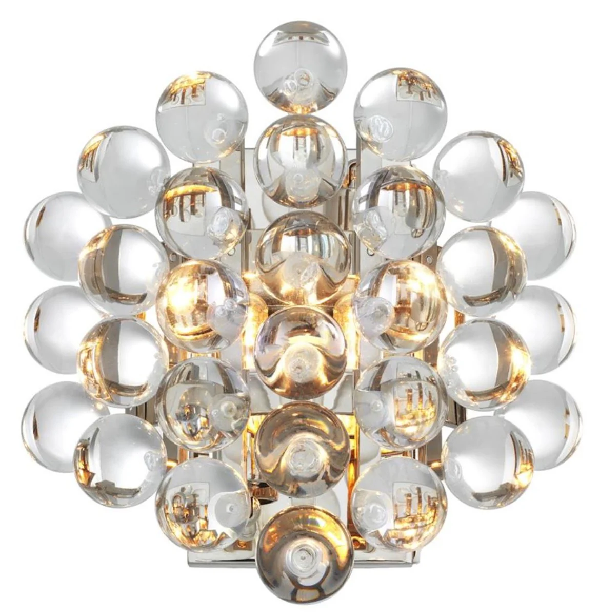 Casa Padrino luxury wall lamp silver 24.5 x 15 x H. 24 cm - Luxury Quality