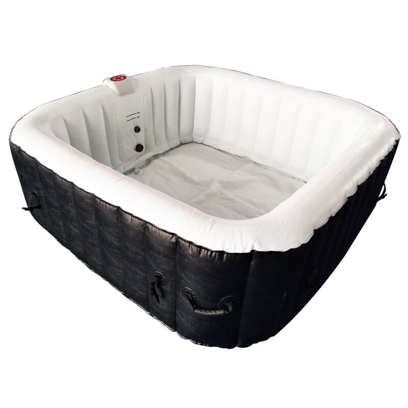 ALEKO Aleko 4 - Person 130 - Jet Square Inflatable Hot Tub
