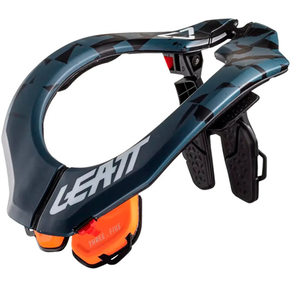 NECK BRACE LEATT 3.5 NEGRO / NARANJA