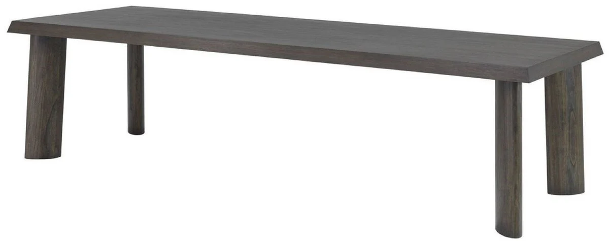 Casa Padrino mesa de comedor de lujo moca 300 x 110 x A. 76 cm - Mesa de cocina de madera maciza - Mesa de comedor rectangular - Muebles de comedor de lujo